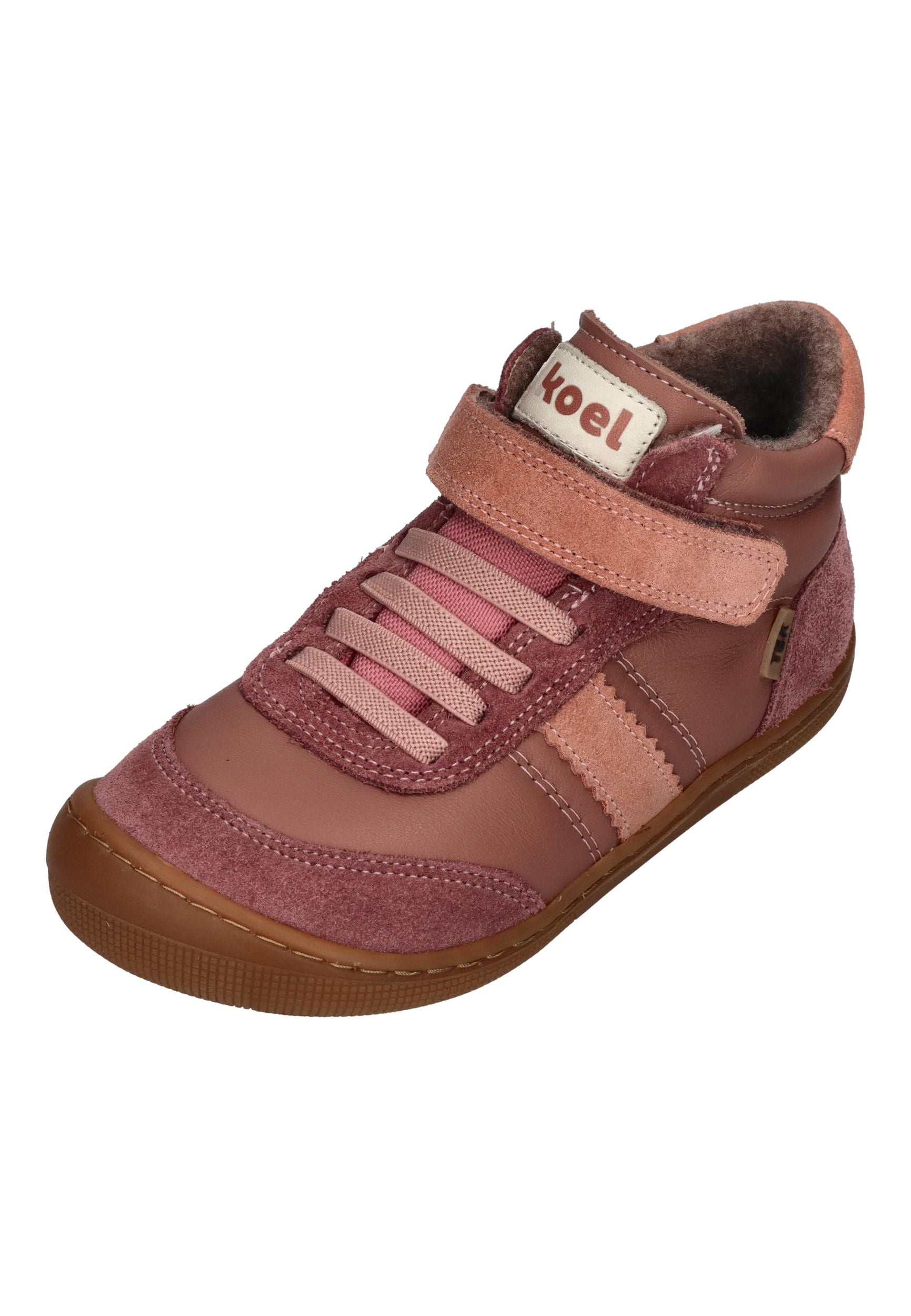 KOEL Barefoot Kinder Übergangsschuhe Sneakers DANIEL 3.0 SUEDE old pink