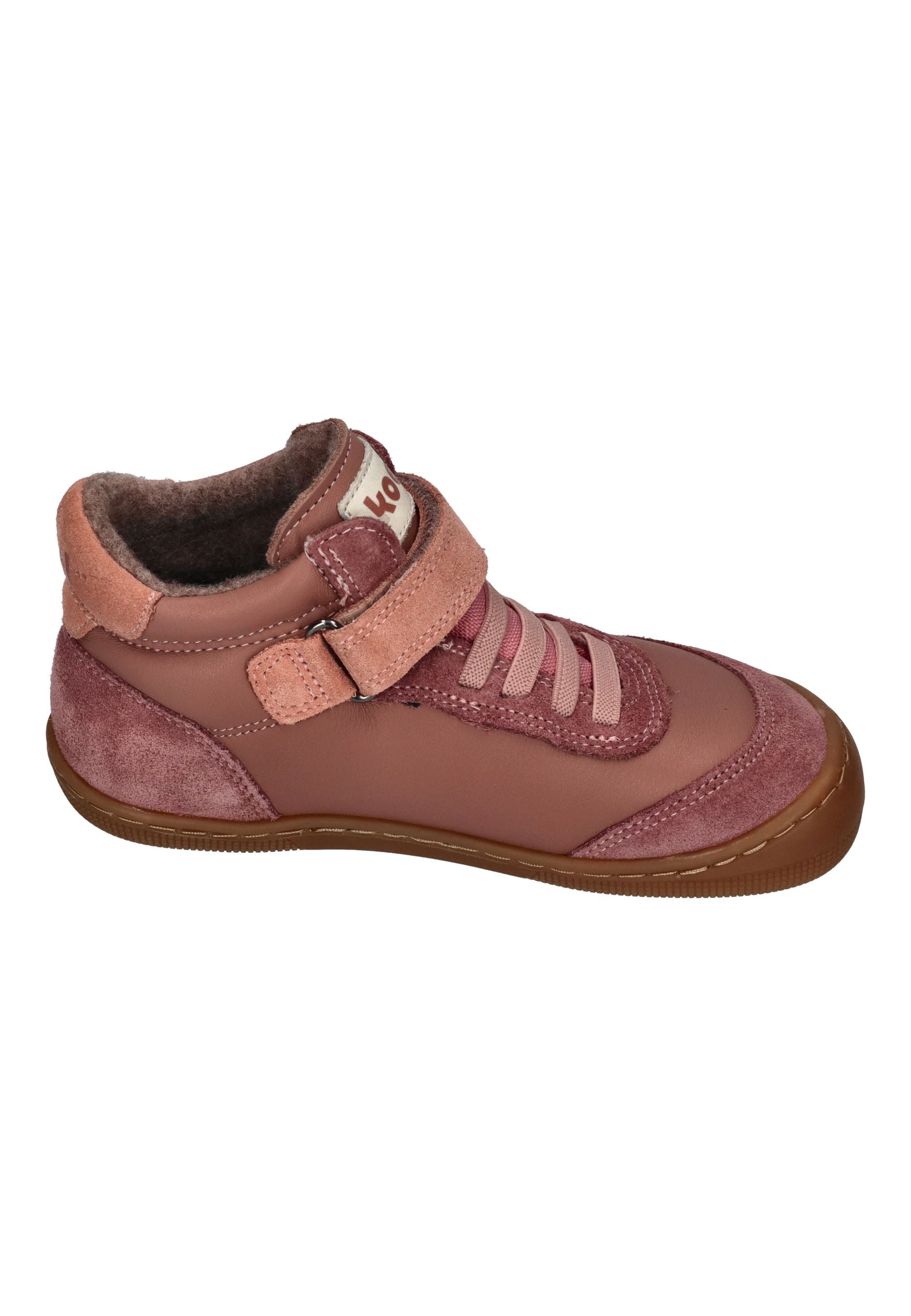 KOEL Barefoot Kinder Übergangsschuhe Sneakers DANIEL 3.0 SUEDE old pink