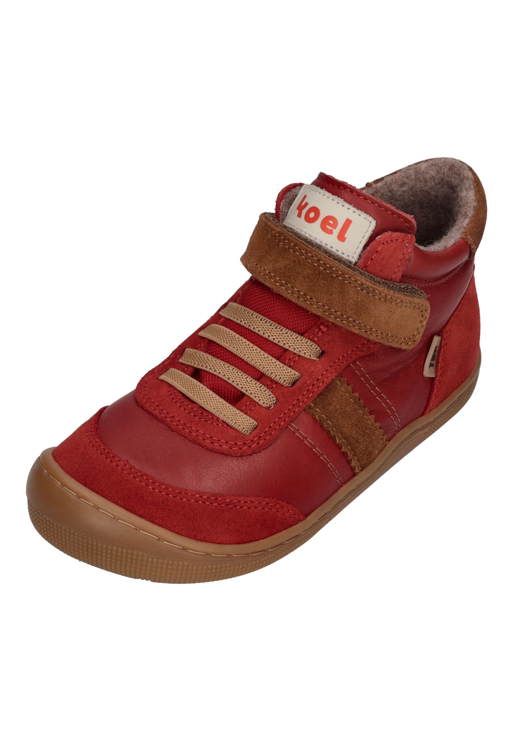 KOEL Barefoot Kinder Übergangsschuhe Sneakers DANIEL 3.0 SUEDE red