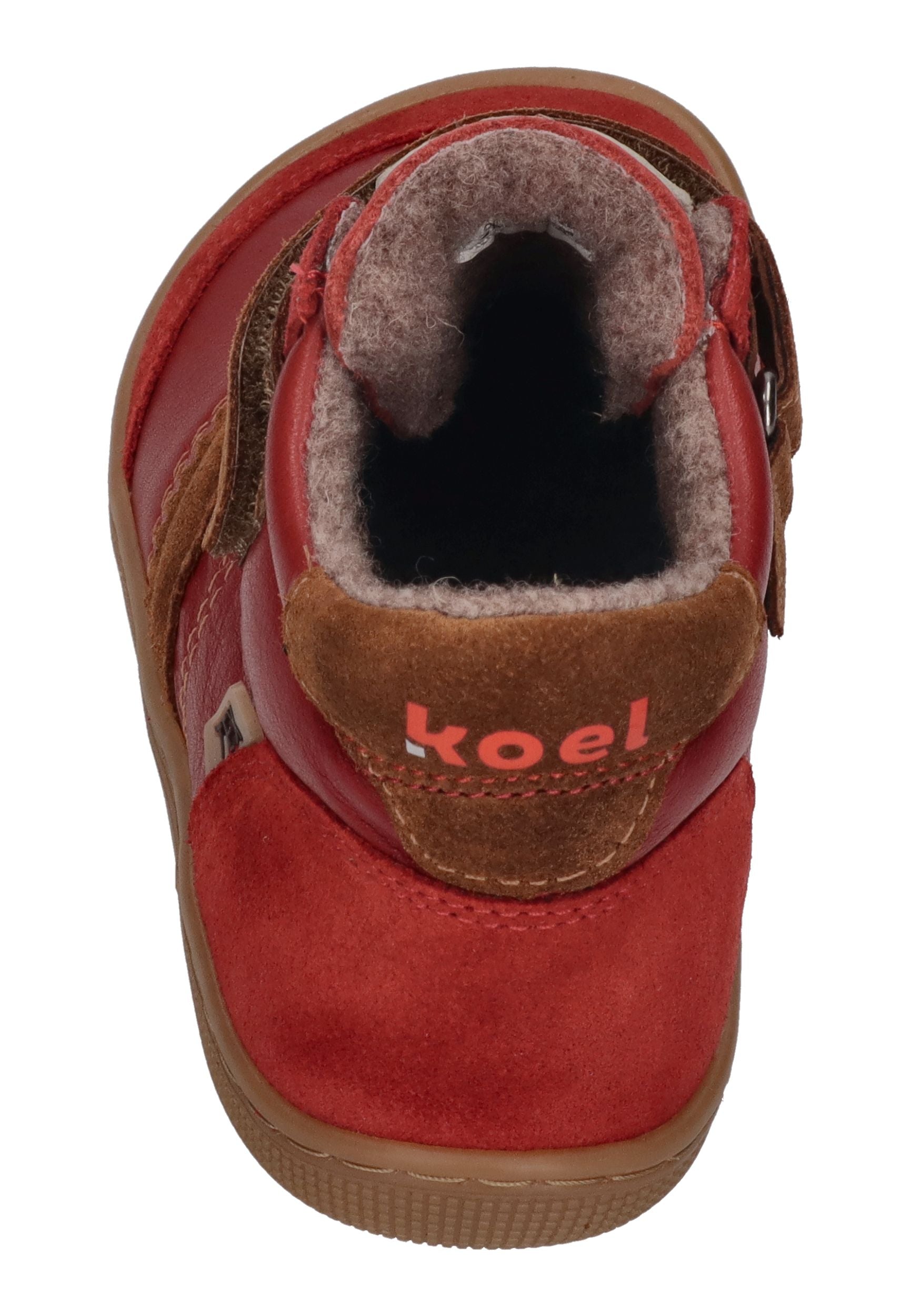 KOEL Barefoot Kinder Übergangsschuhe Sneakers DANIEL 3.0 SUEDE red