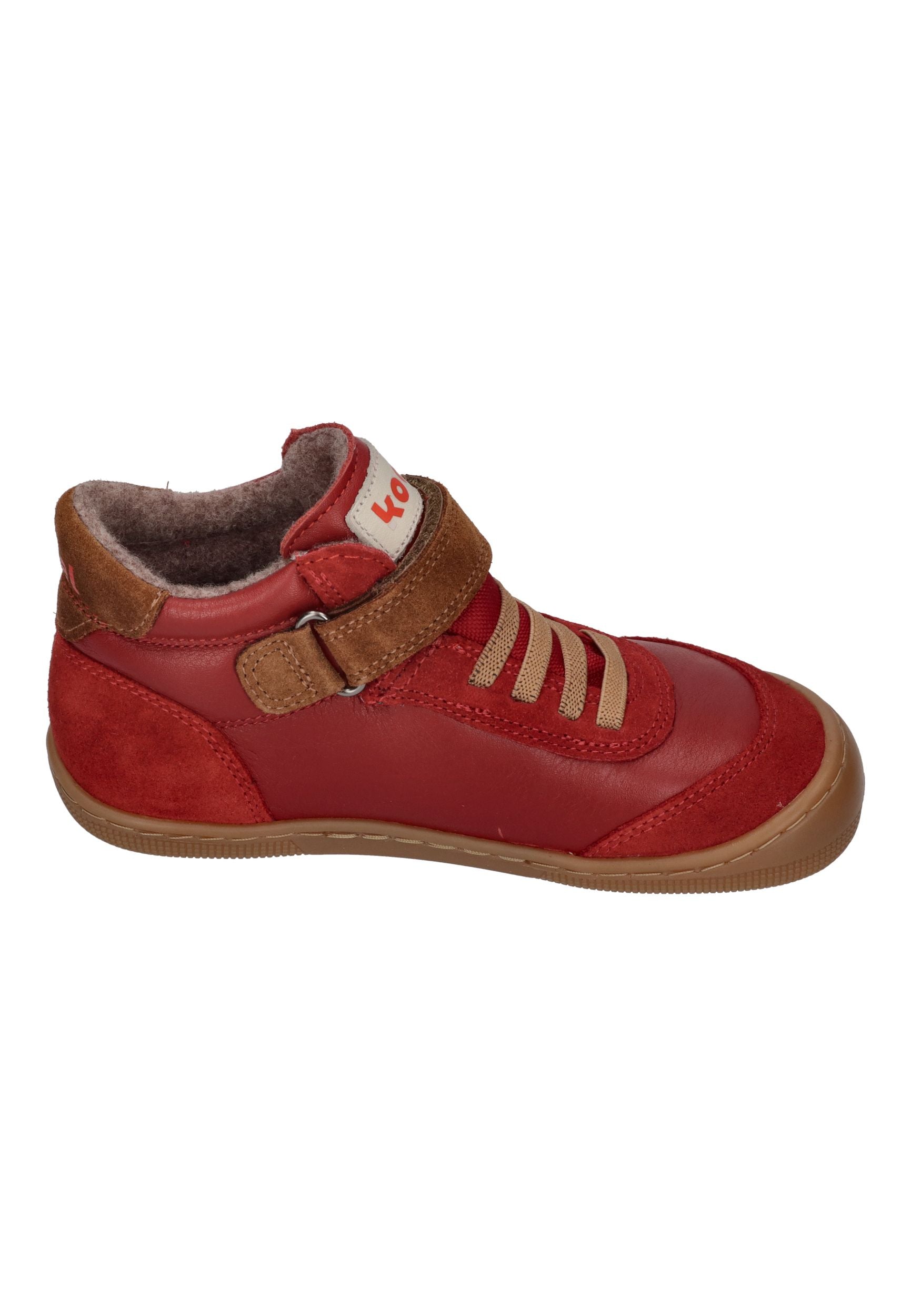 KOEL Barefoot Kinder Übergangsschuhe Sneakers DANIEL 3.0 SUEDE red