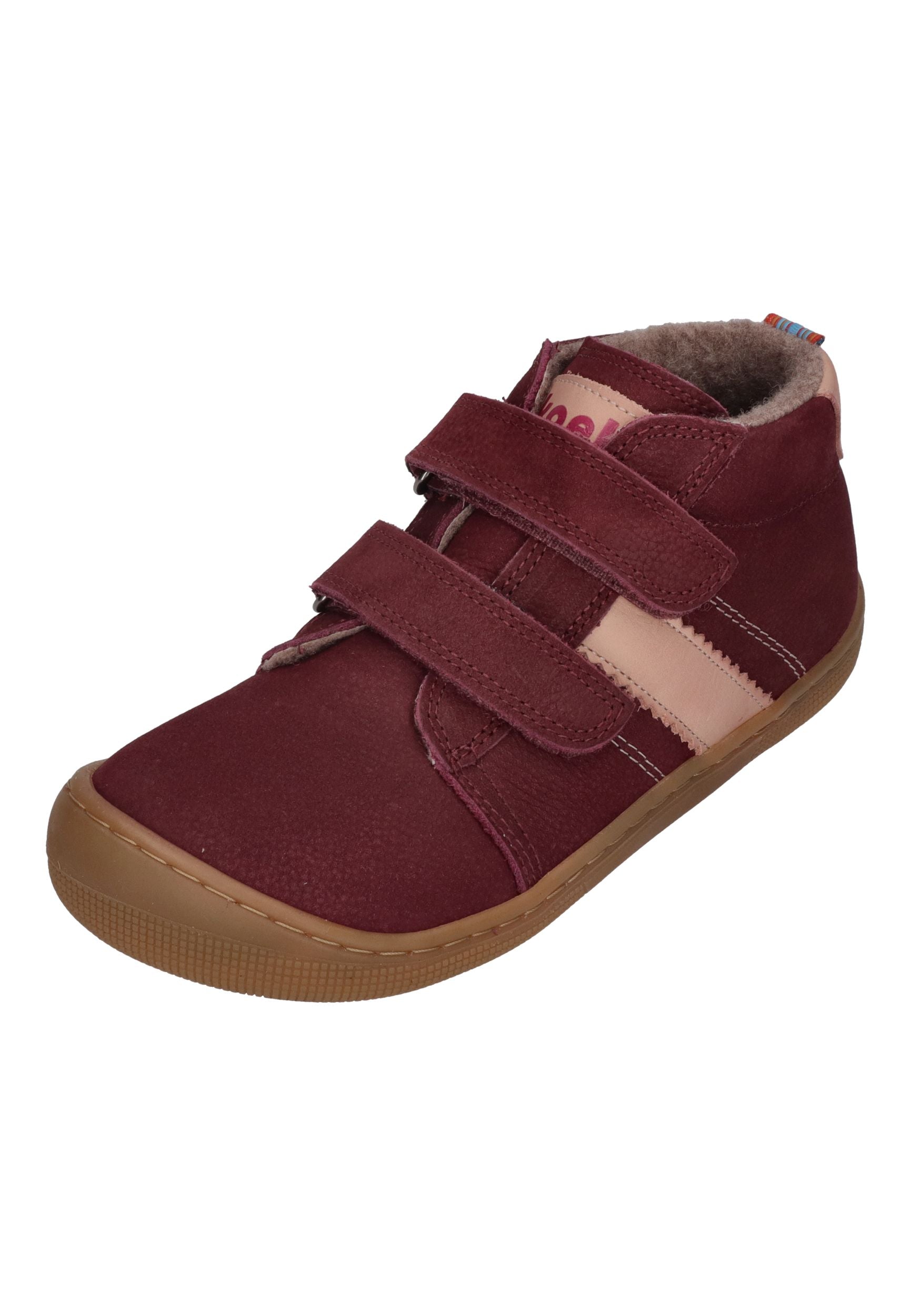 KOEL Barefoot Kinder Übergangsschuhe Sneakers DAVID 3.0 WOOL bordo