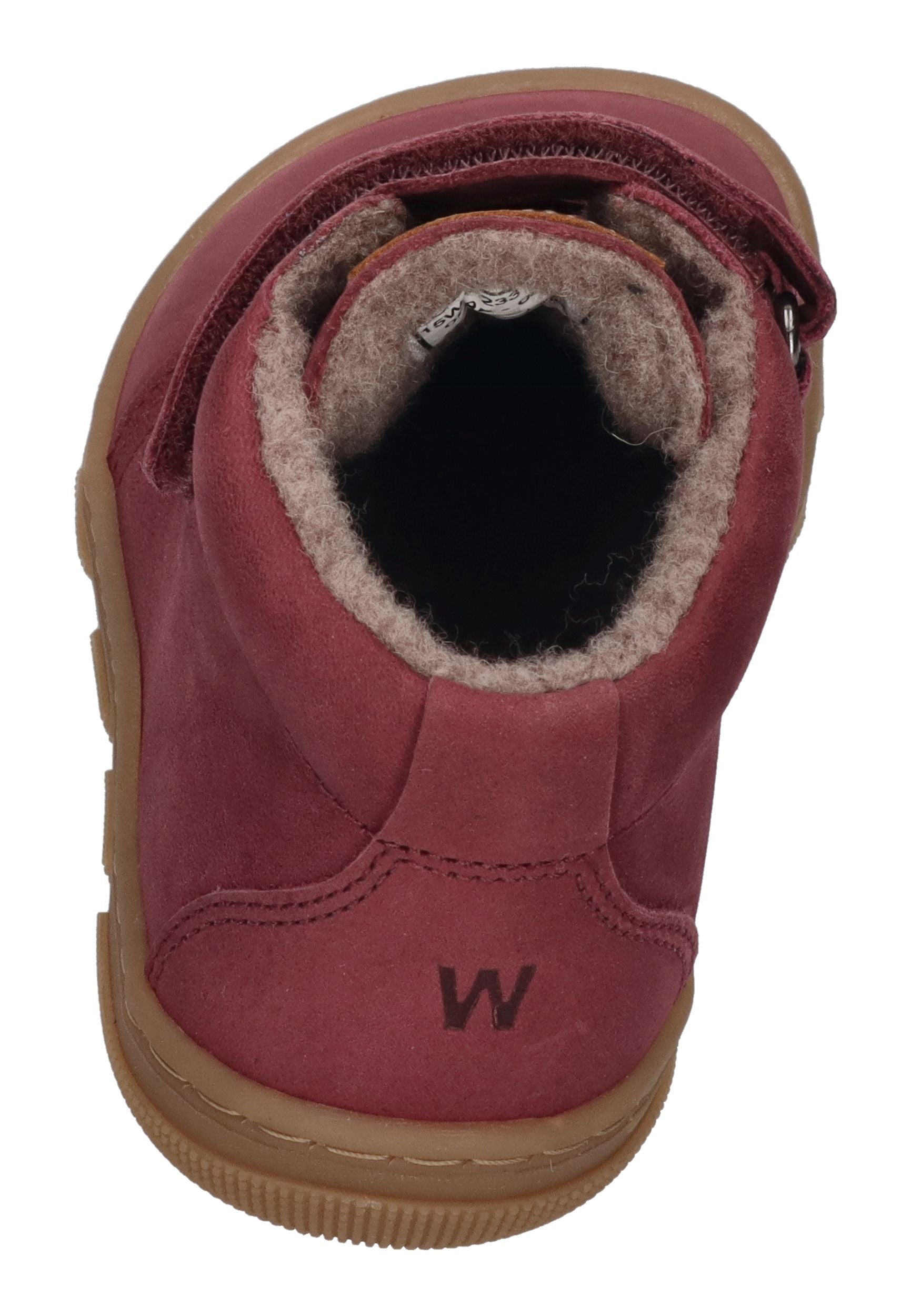 KOEL Barefoot Kinder Übergangsschuhe Sneakers KARI WOOL extra weit bordo