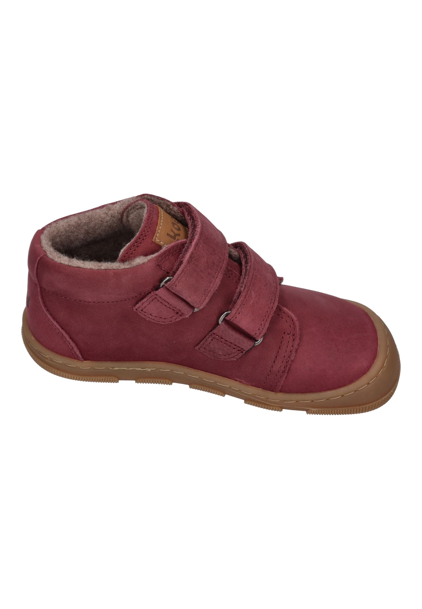KOEL Barefoot Kinder Übergangsschuhe Sneakers KARI WOOL extra weit bordo
