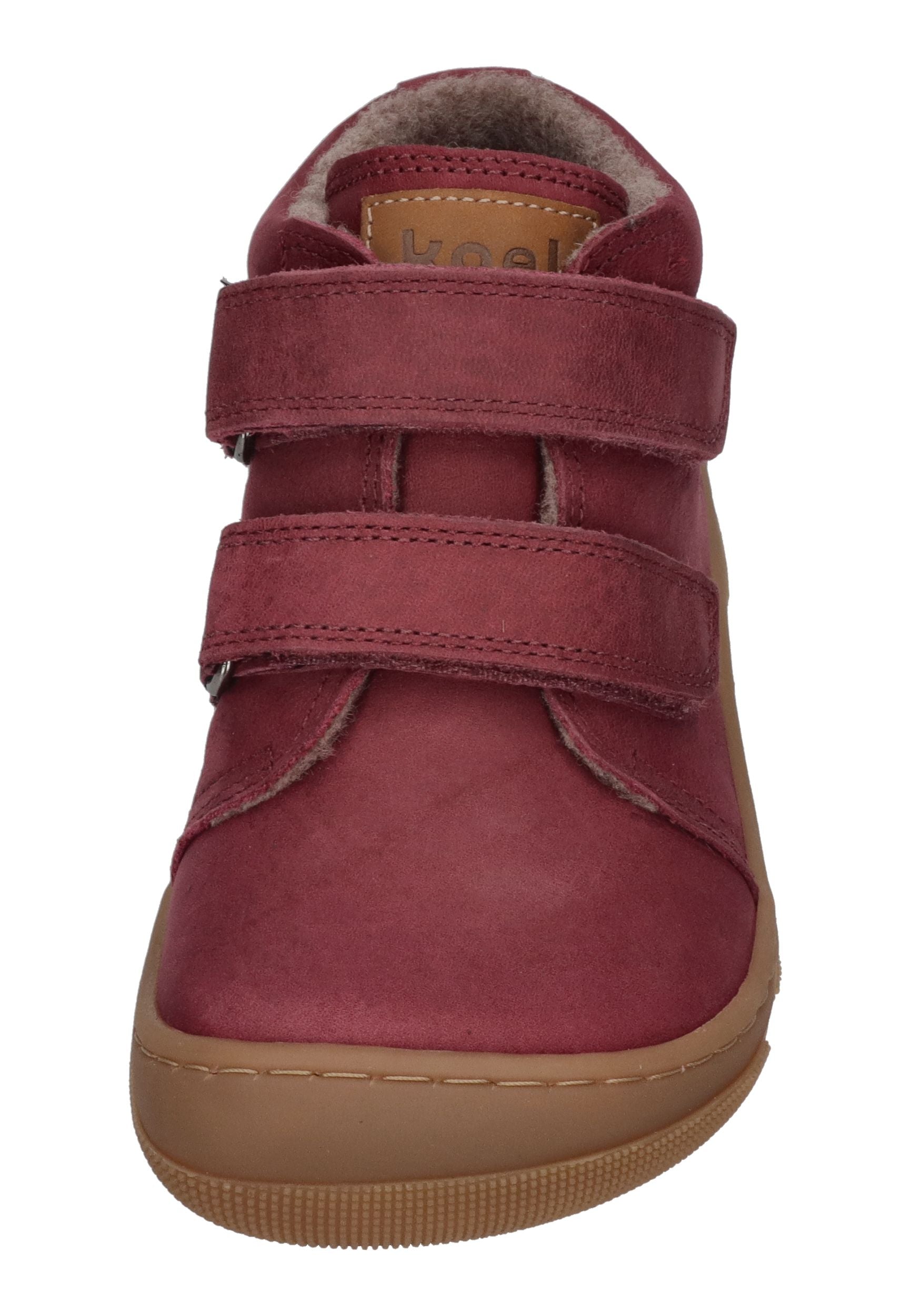 KOEL Barefoot Kinder Übergangsschuhe Sneakers KARI WOOL extra weit bordo