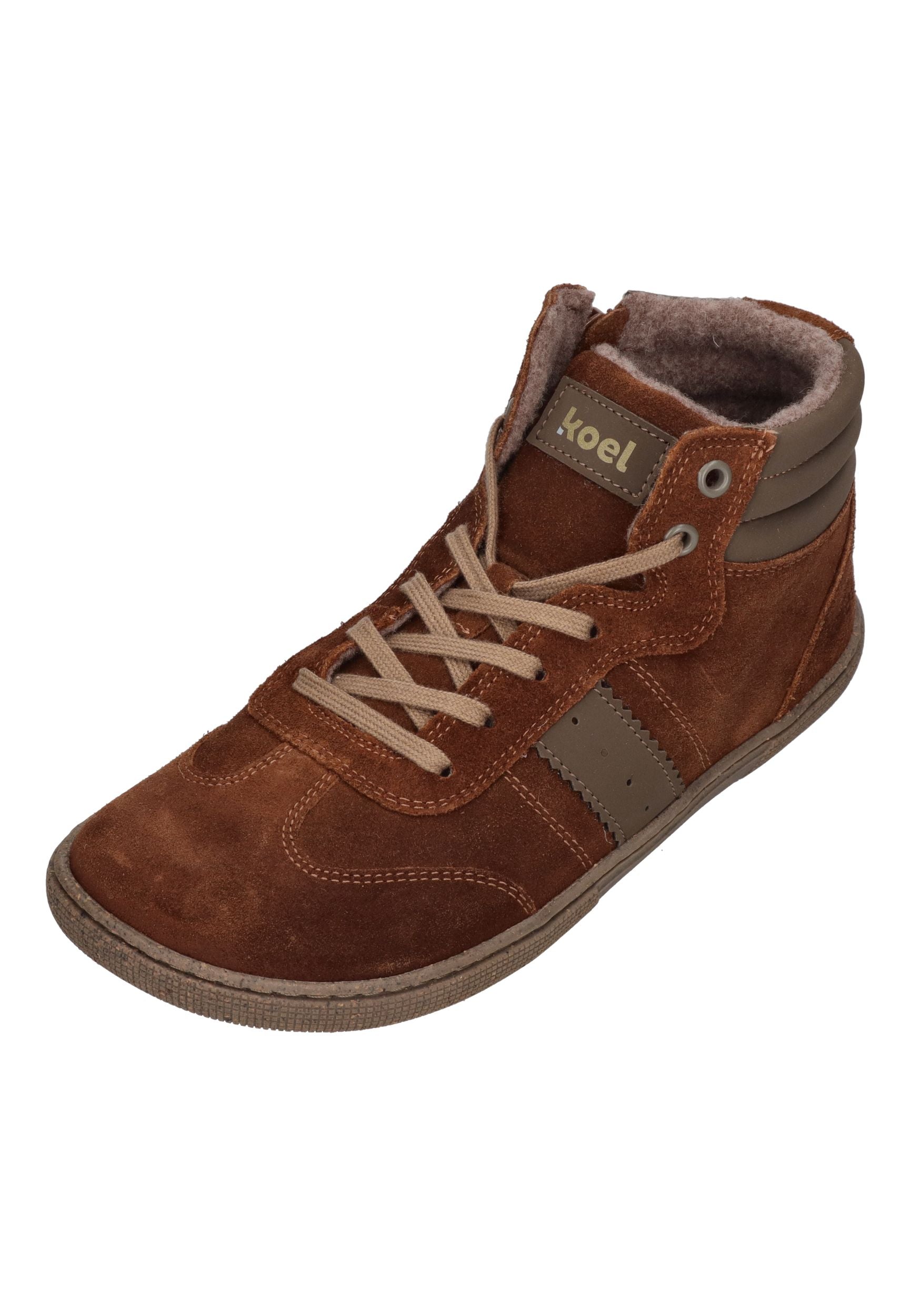 KOEL Barefoot Kinder Übergangsschuhe Sneakers bis Größe 41 DREW FELT cognac