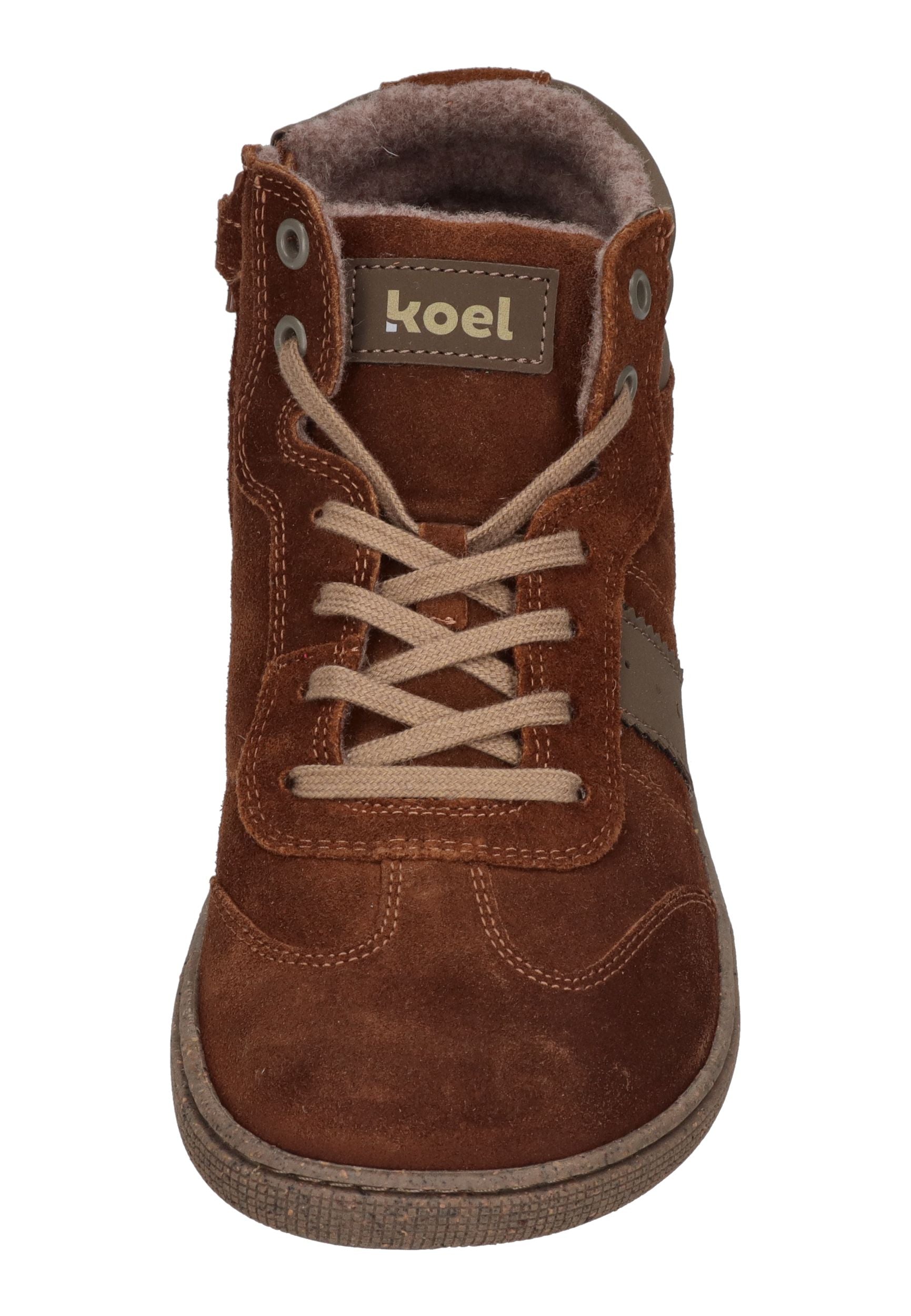 KOEL Barefoot Kinder Übergangsschuhe Sneakers bis Größe 41 DREW FELT cognac