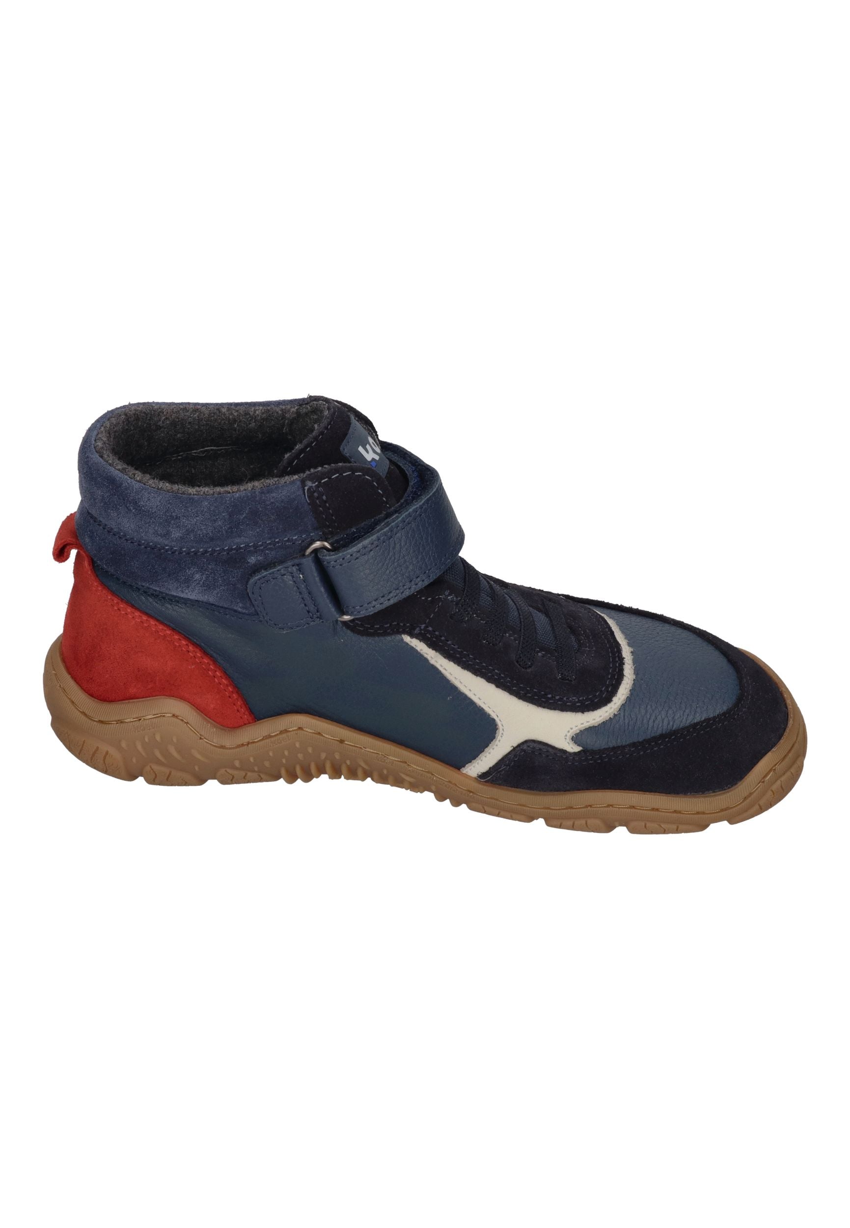 KOEL Barefoot Kinder Übergangsschuhe bis Gr. 41 Booties RAMI WOOL TEX navy