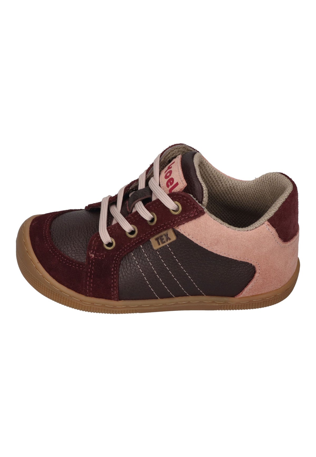 KOEL Barefoot Kinder wasserabweisende Sneakers DION TEX bordo
