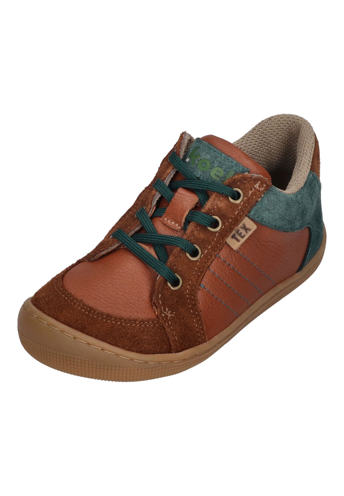 KOEL Barefoot Kinder wasserabweisende Sneakers DION TEX cognac