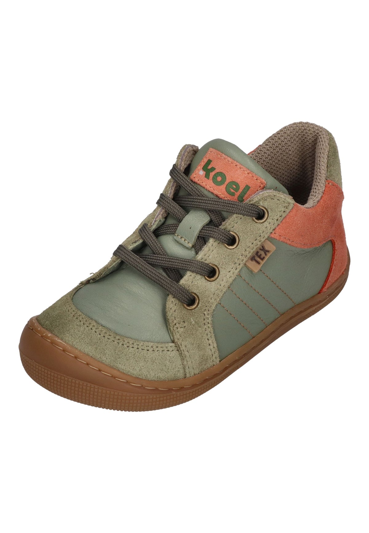 KOEL Barefoot Kinder wasserabweisende Sneakers DION TEX olive