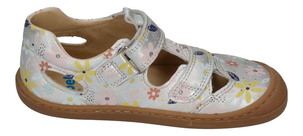 KOEL Barefoot Kinder Sneakers Sandalen BEP PRINTS - silver