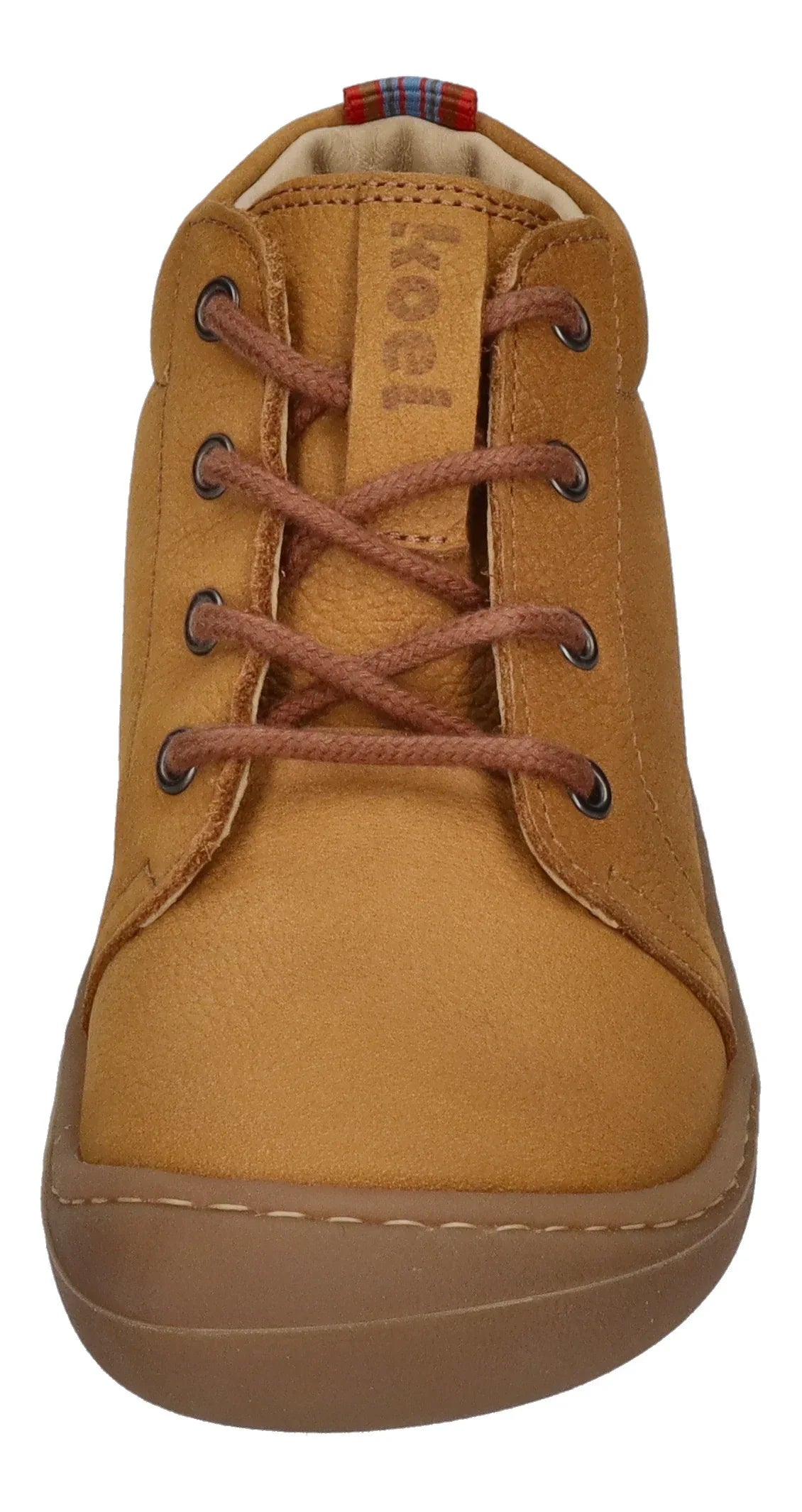 KOEL Kinder Barefoot Schnürschuhe BEN M LEATHER cognac