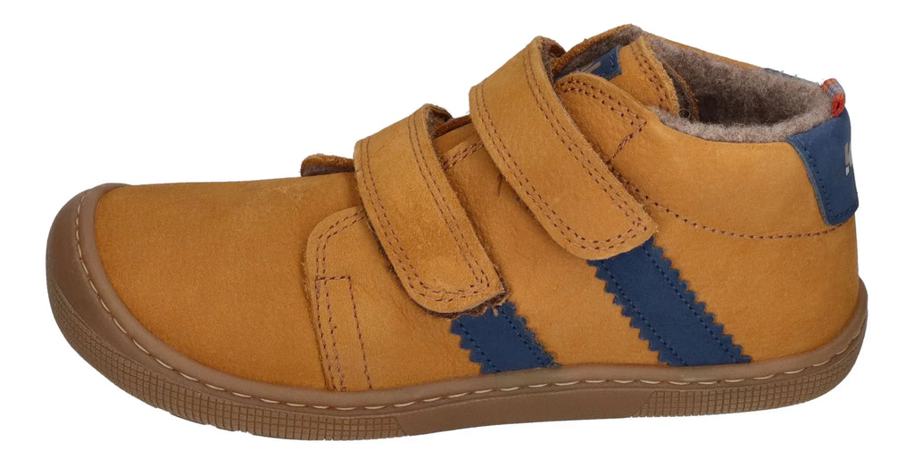KOEL Barefoot Kinder Übergangsschuhe Sneakers DAVID HYDRO FELT cognac