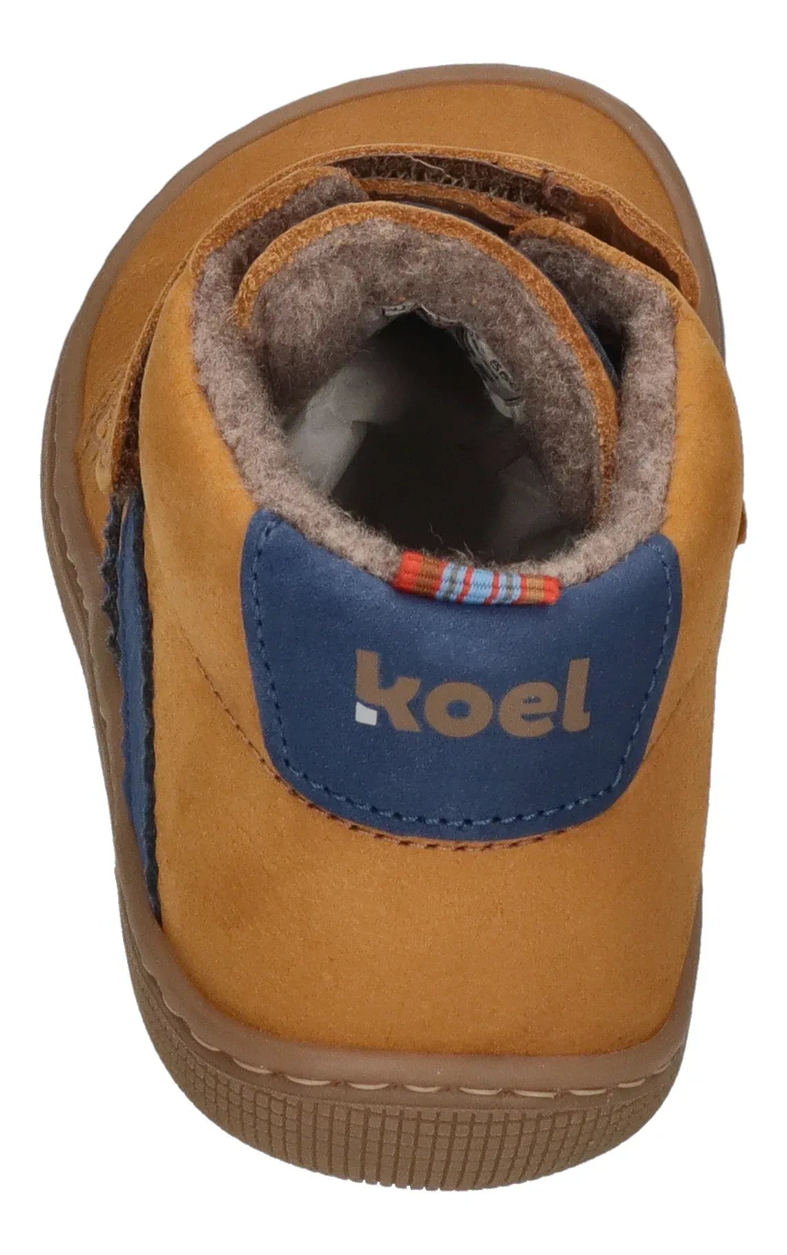 KOEL Barefoot Kinder Übergangsschuhe Sneakers DAVID HYDRO FELT cognac