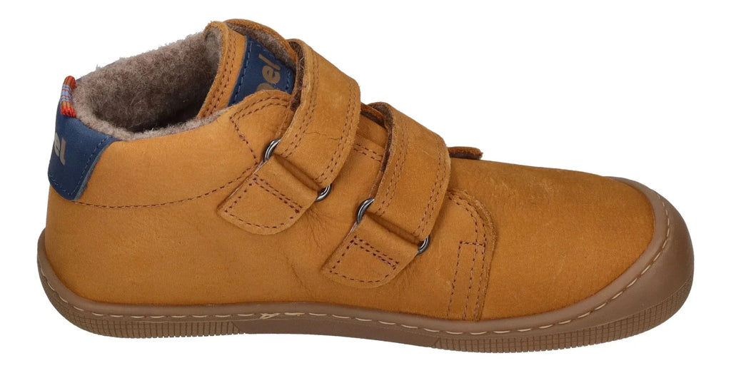 KOEL Barefoot Kinder Übergangsschuhe Sneakers DAVID HYDRO FELT cognac