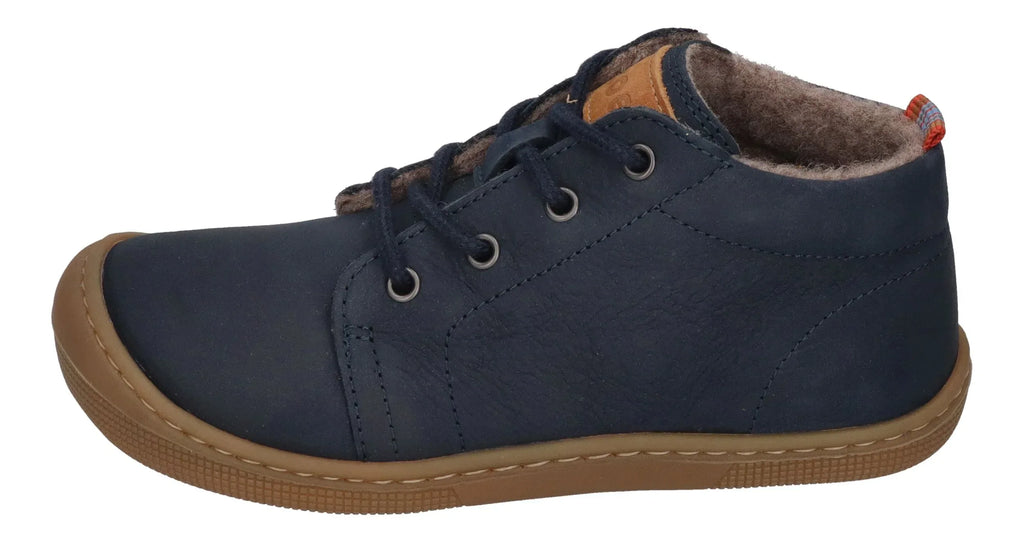 KOEL Kinder Barefoot Übergangsschuhe Booties DELI HYDRO FELT navy