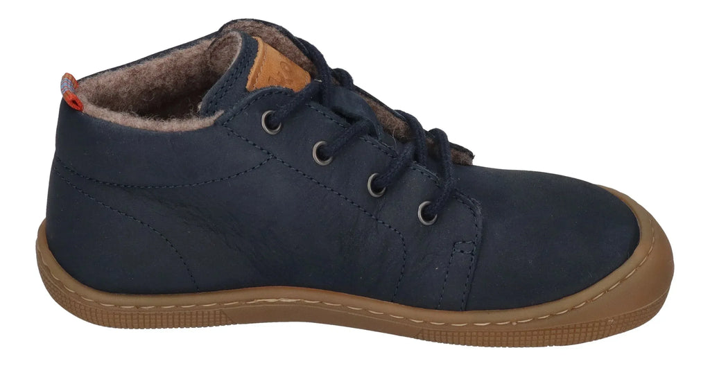KOEL Kinder Barefoot Übergangsschuhe Booties DELI HYDRO FELT navy