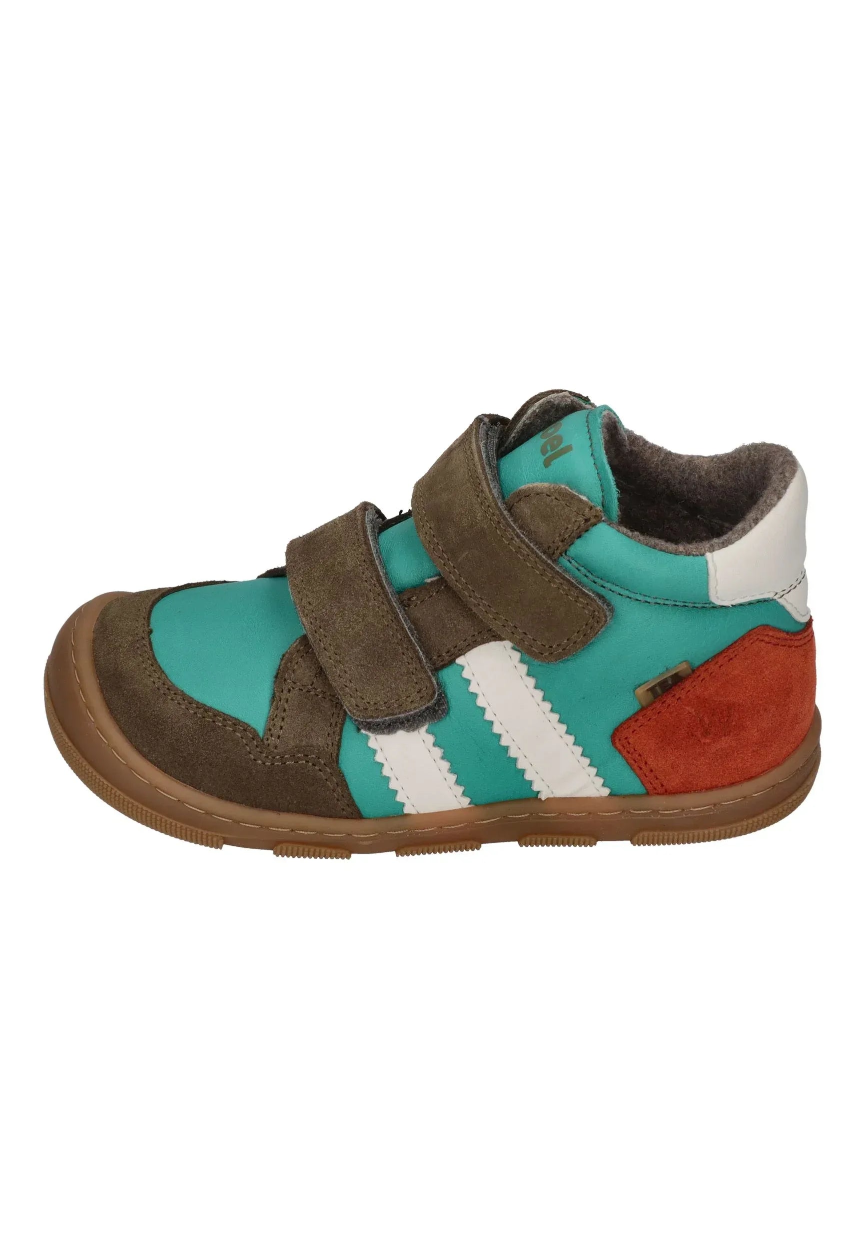 KOEL Barefoot Kinder Übergangsschuhe Sneakers KALI LEATHER extra weit green