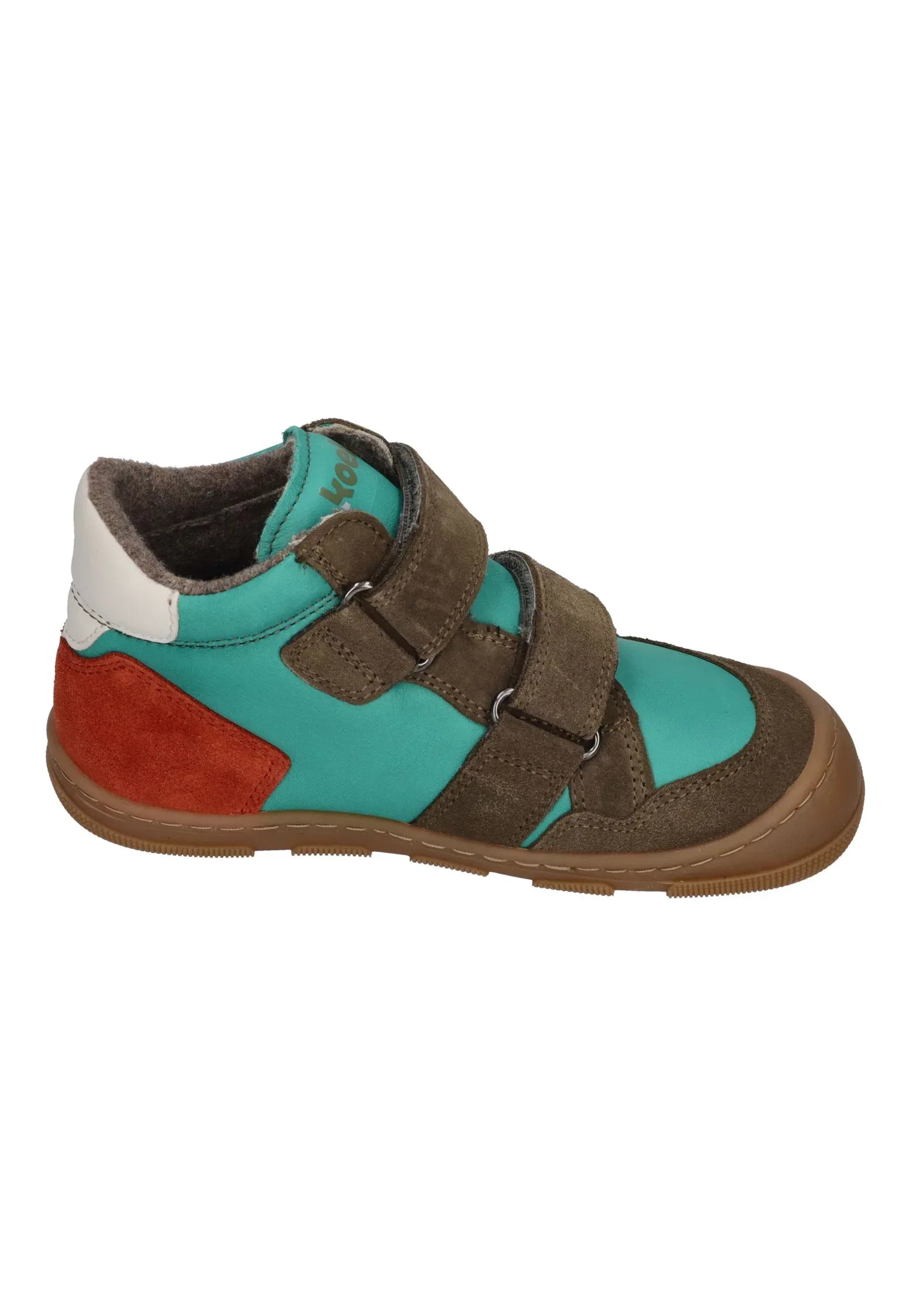 KOEL Barefoot Kinder Übergangsschuhe Sneakers KALI LEATHER extra weit green
