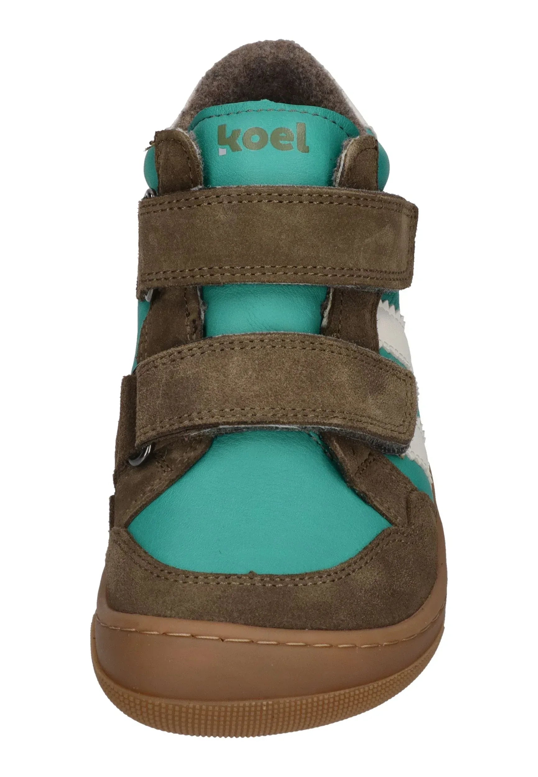 KOEL Barefoot Kinder Übergangsschuhe Sneakers KALI LEATHER extra weit green