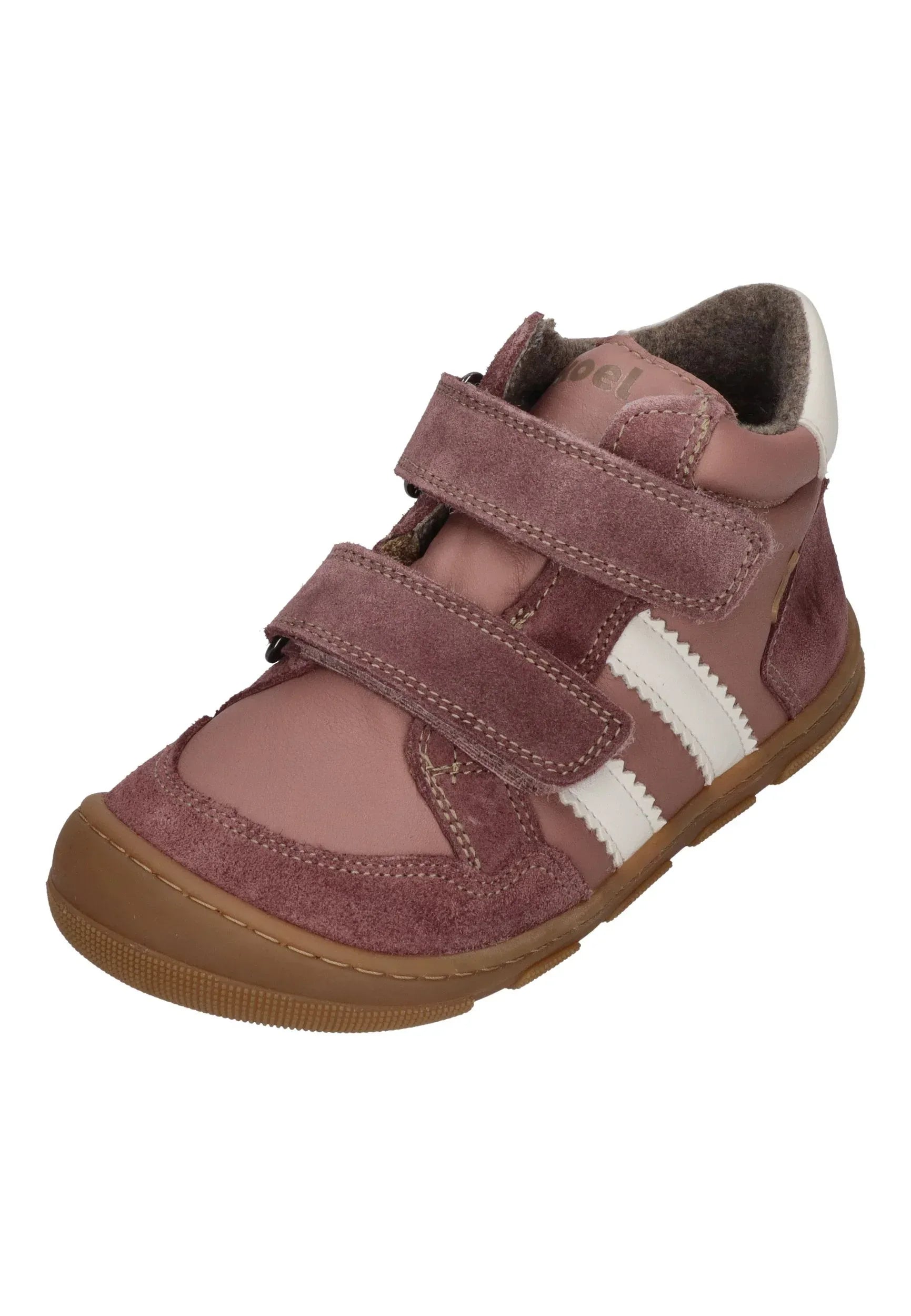 KOEL Barefoot Kinder Übergangsschuhe Sneakers KALI LEATHER extra weit old pink