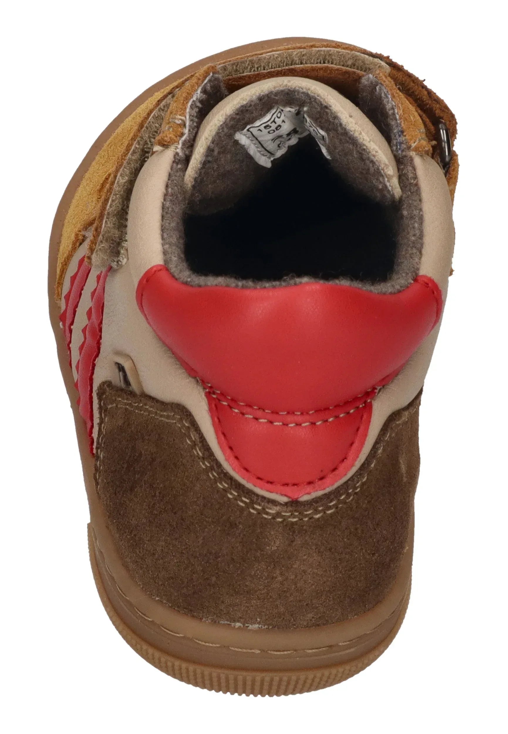 KOEL Barefoot Kinder Übergangsschuhe Sneakers KALI LEATHER extra weit taupe
