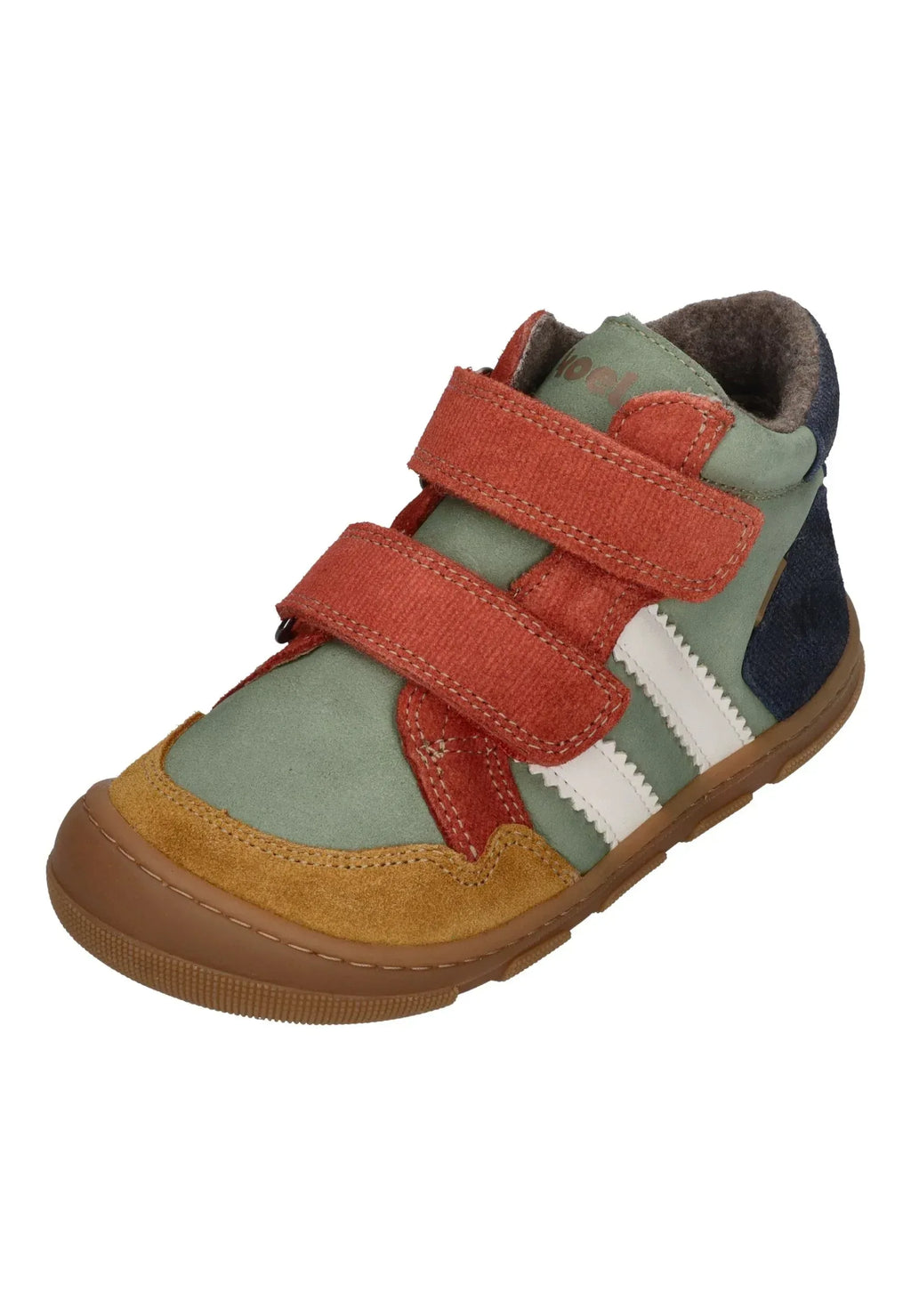 KOEL Barefoot Kinder Übergangsschuhe Sneakers KALI SUEDE extra weit green alface