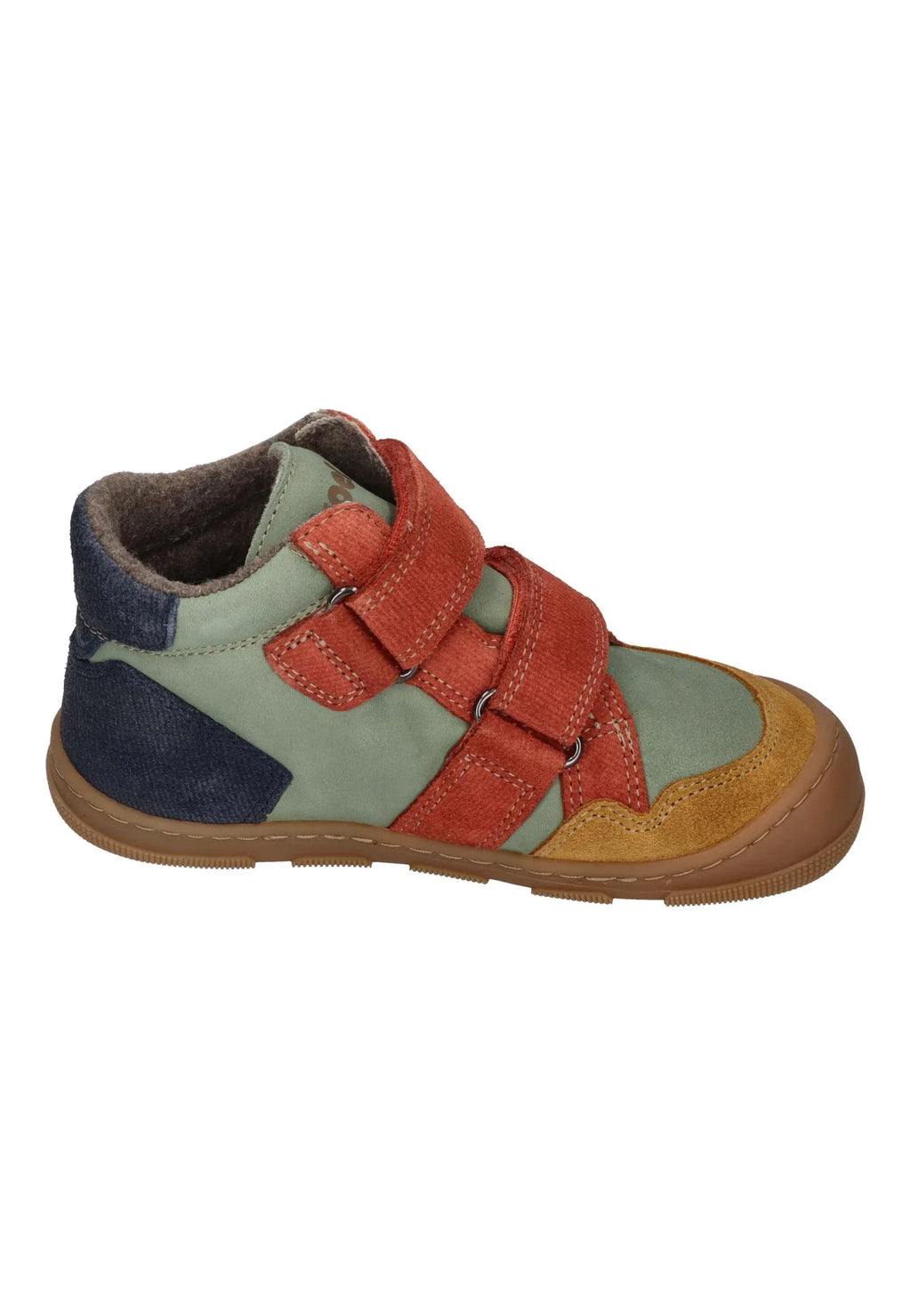 KOEL Barefoot Kinder Übergangsschuhe Sneakers KALI SUEDE extra weit green alface