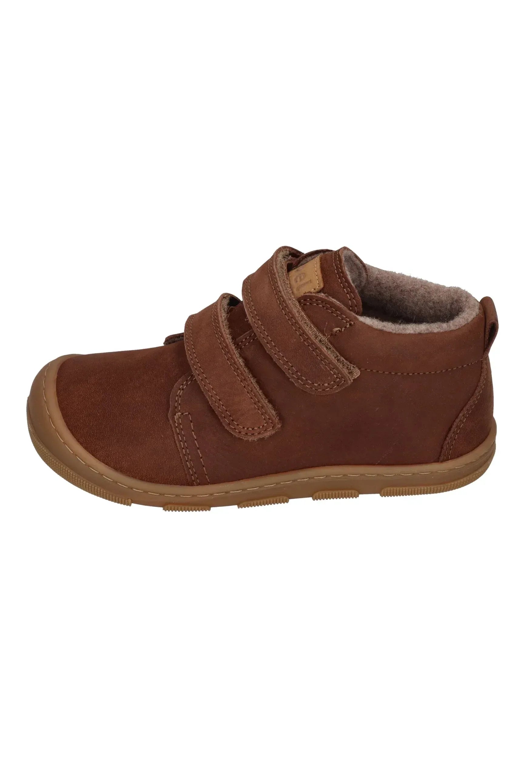 KOEL Barefoot Kinder Übergangsschuhe Sneakers KARI WOOL extra weit chocolate