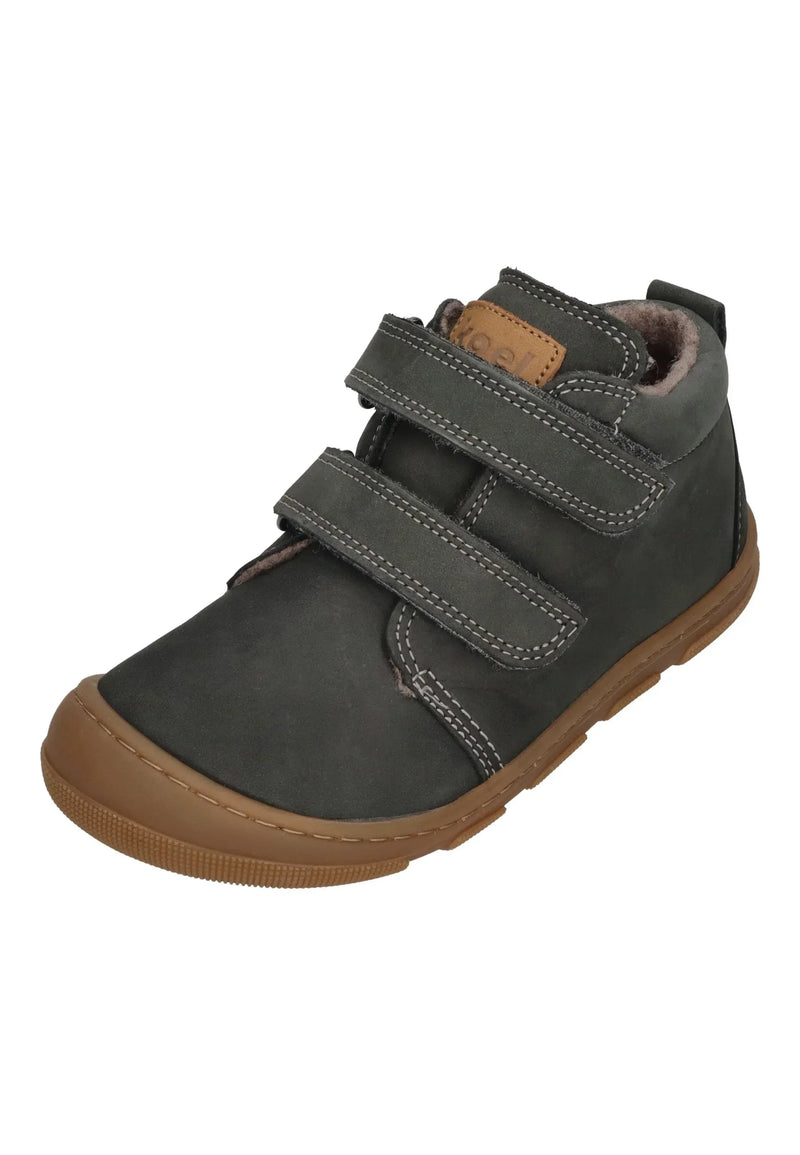 KOEL Barefoot Kinder Übergangsschuhe Sneakers KARI WOOL extra weit dark grey