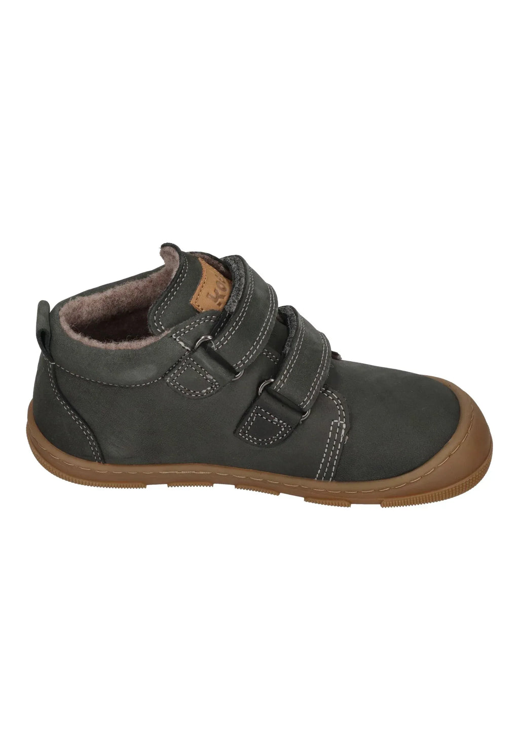 KOEL Barefoot Kinder Übergangsschuhe Sneakers KARI WOOL extra weit dark grey