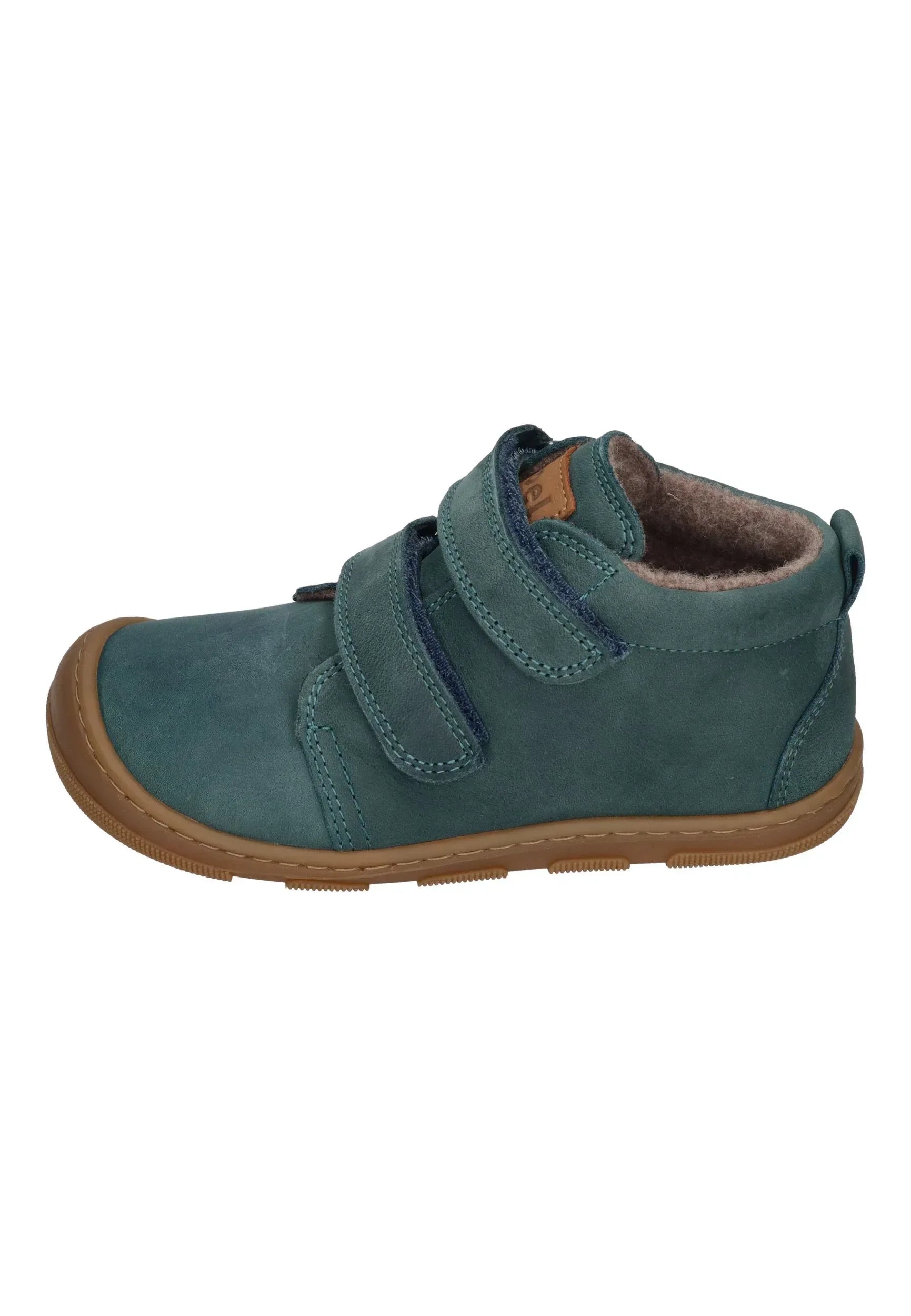 KOEL Barefoot Kinder Übergangsschuhe Sneakers KARI WOOL extra weit turqoise