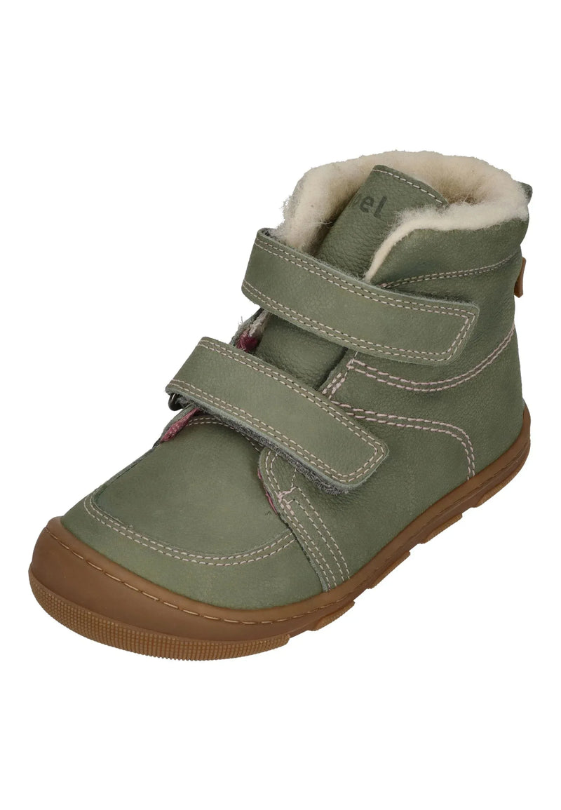 KOEL Barefoot Kinder - KASI WOOL extra weit - olive
