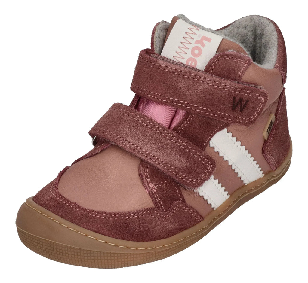 KOEL Kinder Barefoot Übergangsschuhe Sneakers KURT W TEX MERINO pink