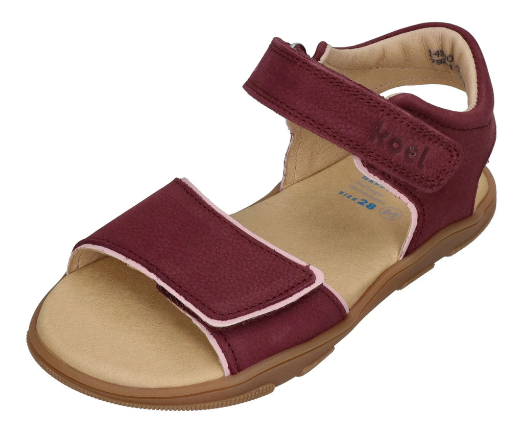 KOEL Barefoot Kinder Sandalen OZU - bordo