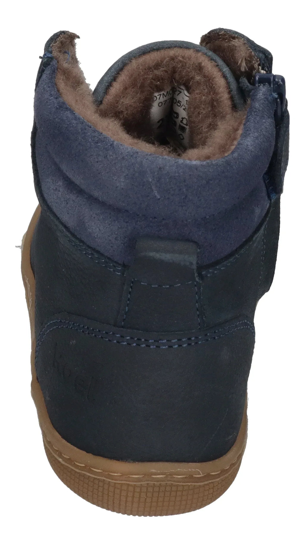 KOEL warm gefütterte Barefoot Kinderstiefel - DARIUS WOOL - blue