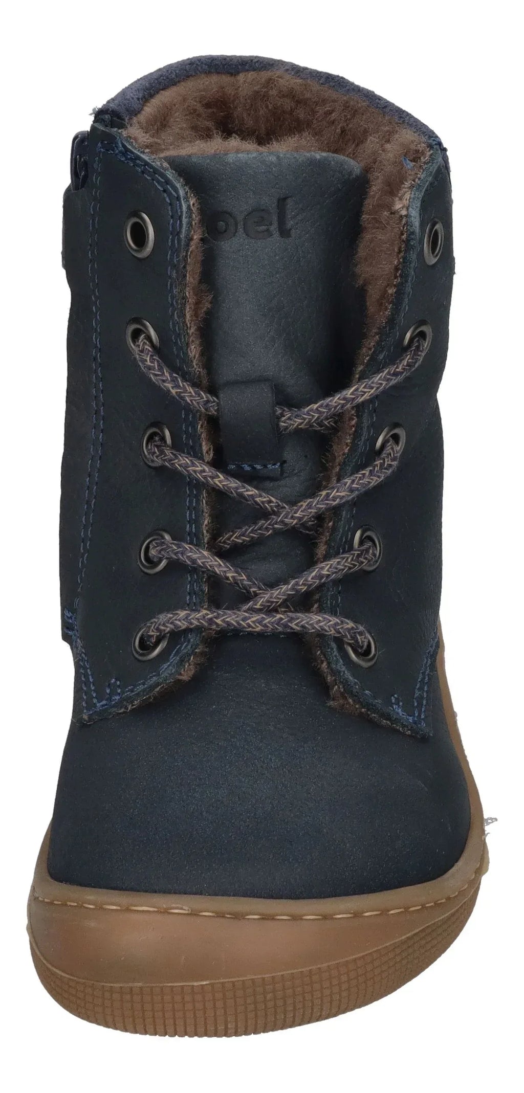 KOEL warm gefütterte Barefoot Kinderstiefel - DARIUS WOOL - blue