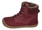 KOEL warm gefütterte Barefoot Kinderstiefel - DARIUS WOOL - bordo