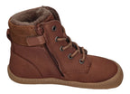 KOEL warm gefütterte Barefoot Kinderstiefel - DARIUS WOOL - chocolate