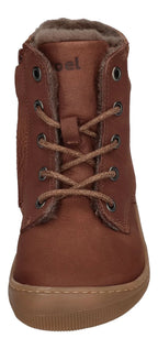 KOEL warm gefütterte Barefoot Kinderstiefel - DARIUS WOOL - chocolate