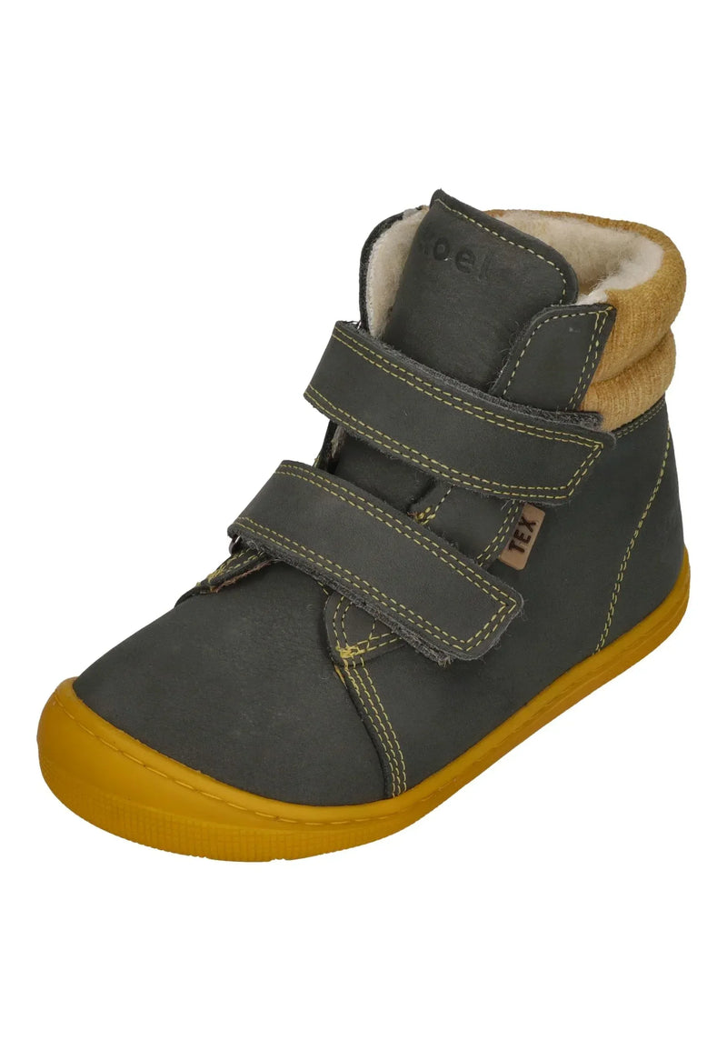 KOEL gefütterte Barefoot Kinderstiefel DEAN 2.0 WP WOOL 07T049 dark grey