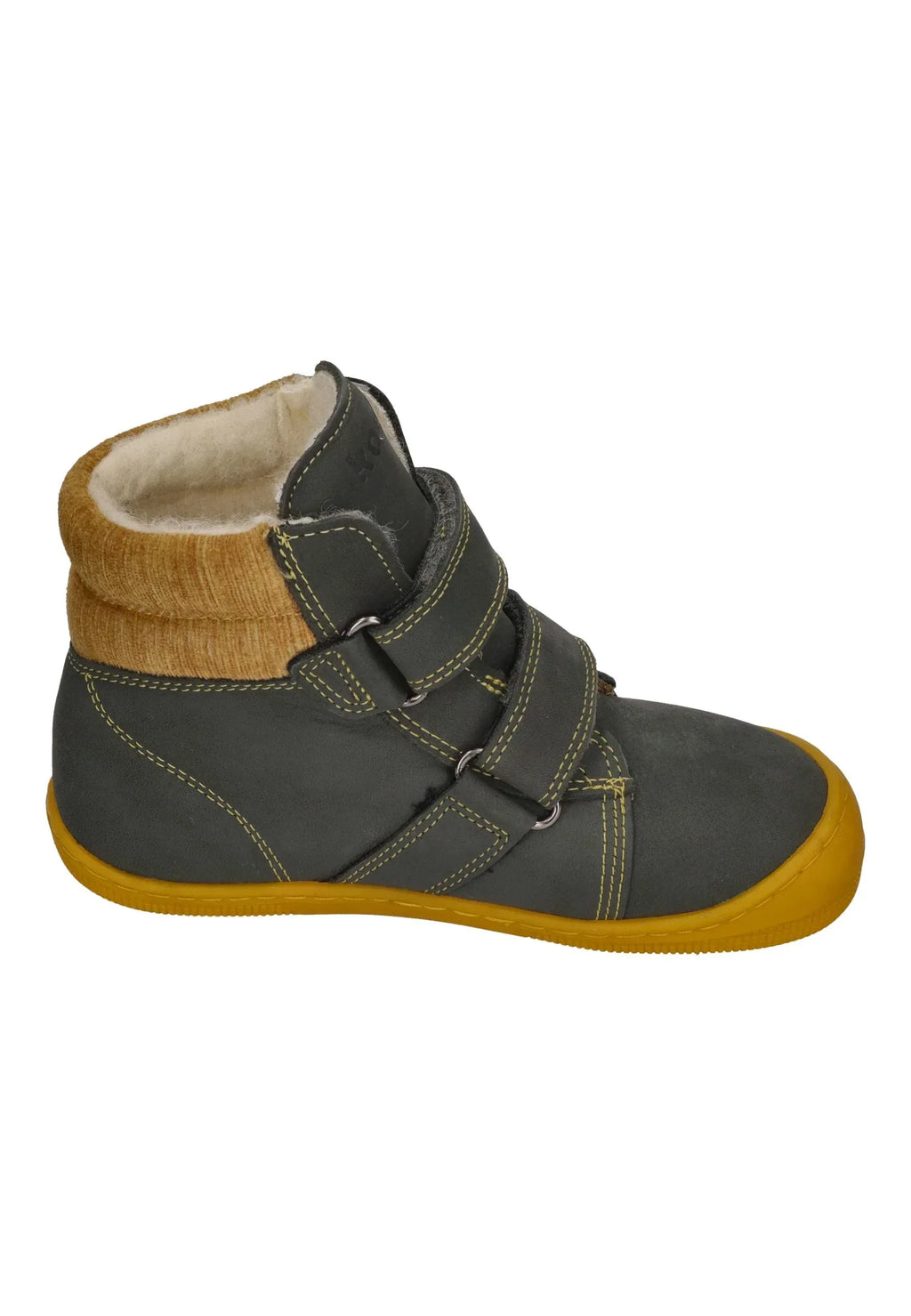 KOEL gefütterte Barefoot Kinderstiefel DEAN 2.0 WP WOOL 07T049 dark grey