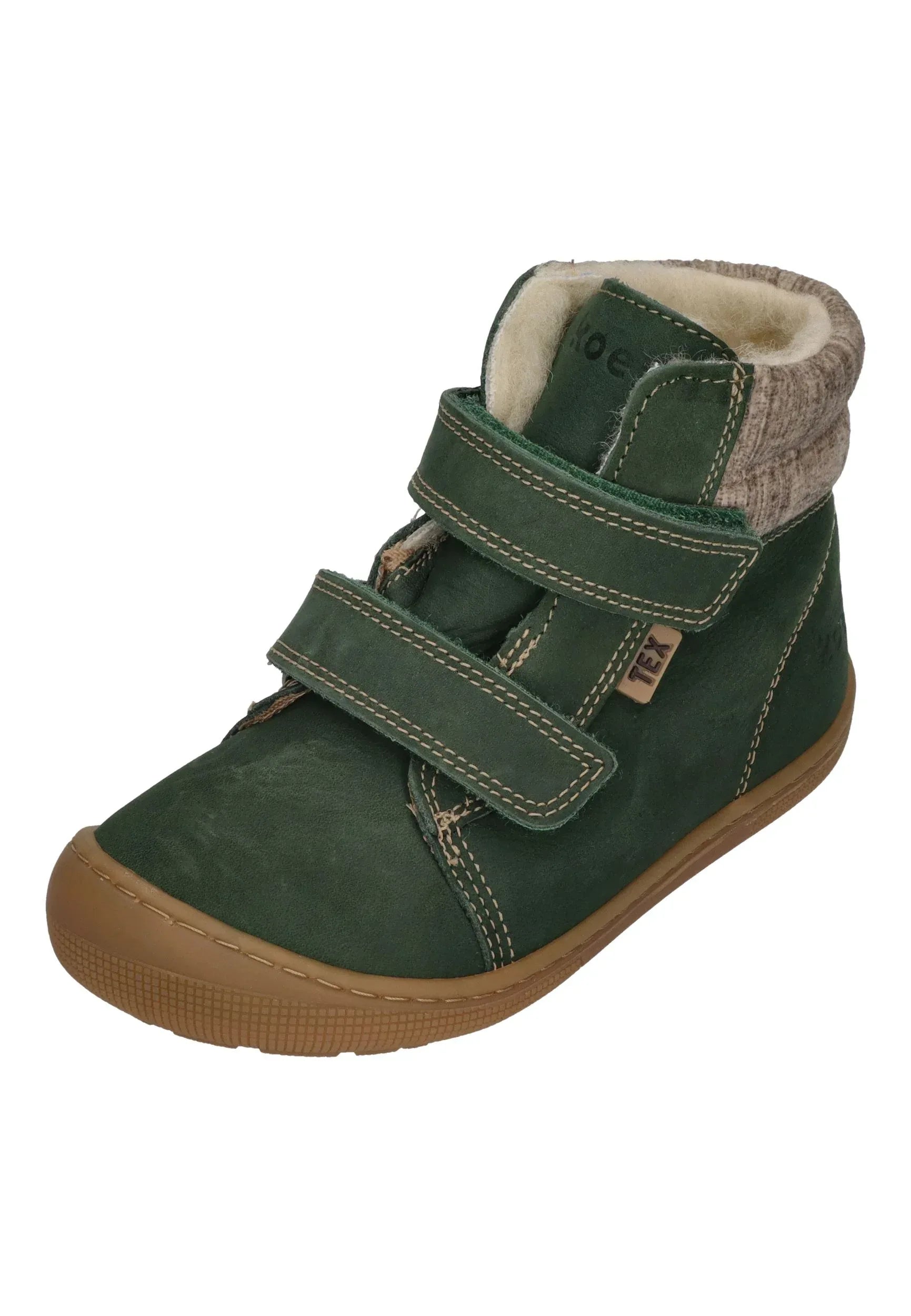 KOEL gefütterte Barefoot Kinderstiefel - DEAN 2.0 WP WOOL 07T049 - green