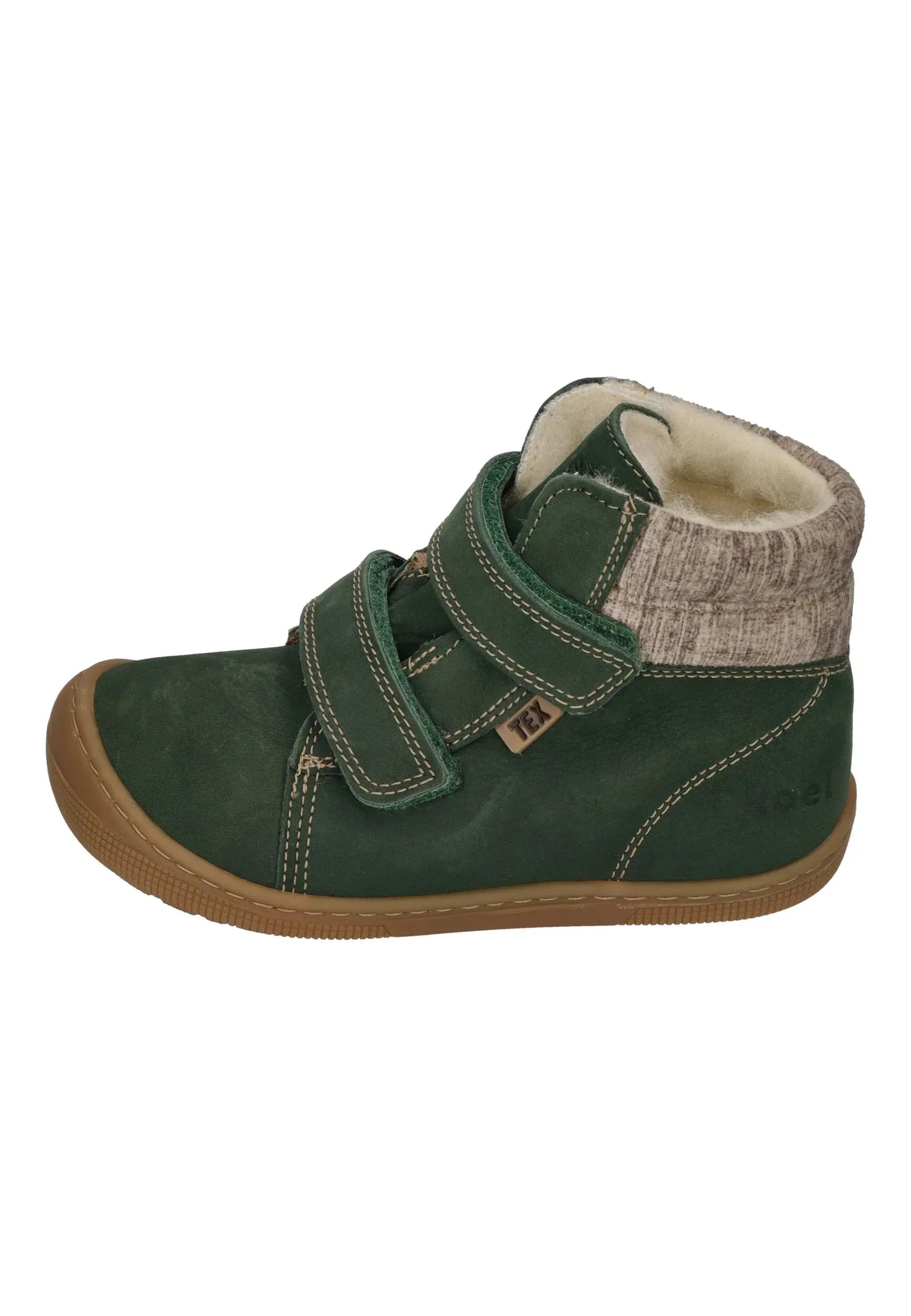 KOEL gefütterte Barefoot Kinderstiefel - DEAN 2.0 WP WOOL 07T049 - green