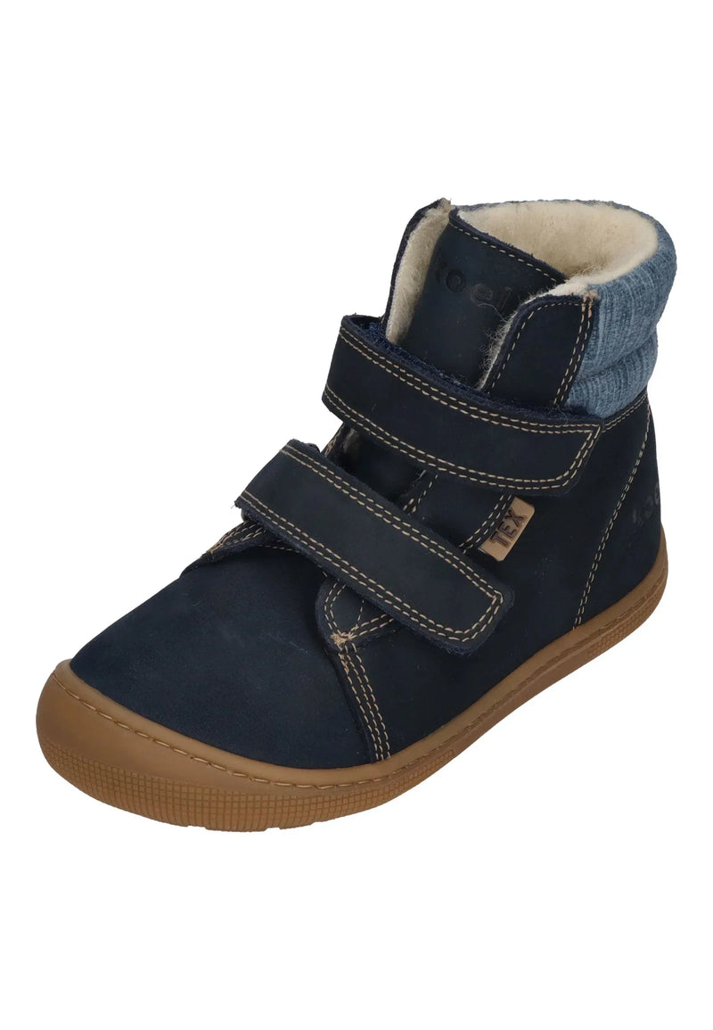 KOEL gefütterte Barefoot Kinderstiefel DEAN 2.0 WP WOOL 07T049 navy