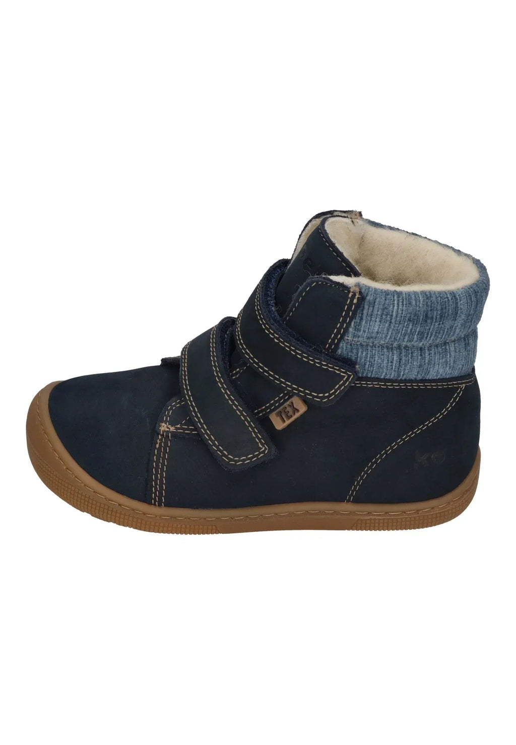 KOEL gefütterte Barefoot Kinderstiefel DEAN 2.0 WP WOOL 07T049 navy
