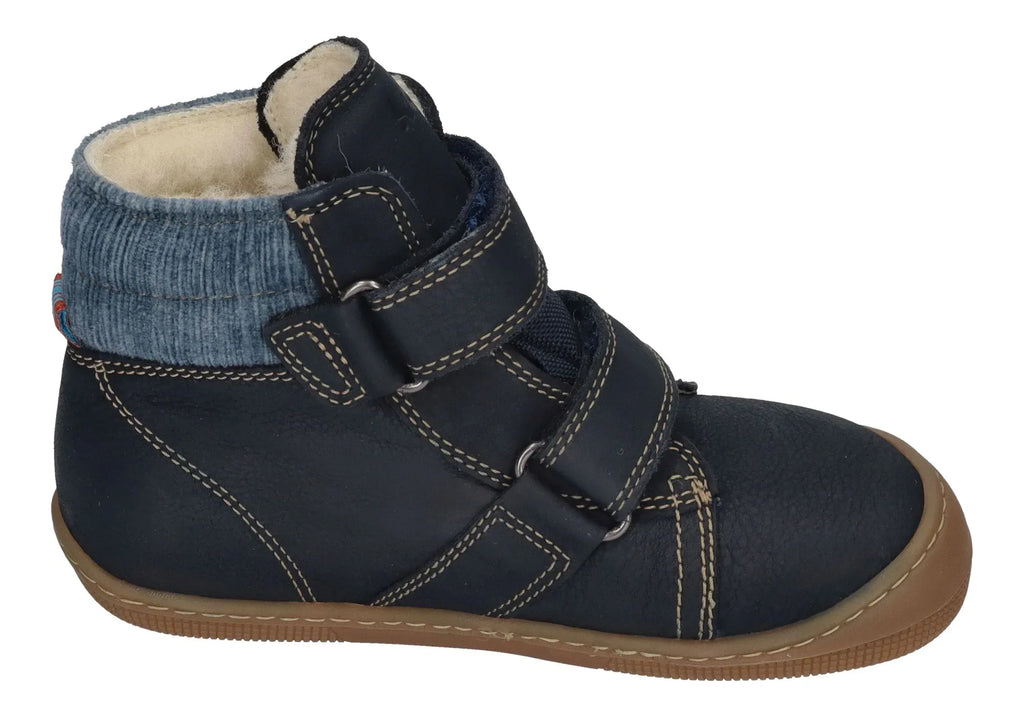 KOEL Kinder Barefoot Stiefel DEAN 2.0 WP WOOL 07T041 navy SALE