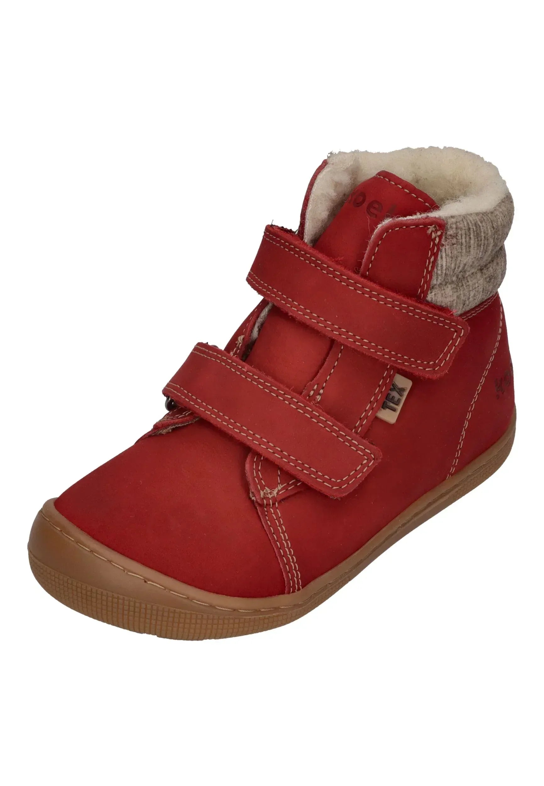 KOEL gefütterte Barefoot Kinderstiefel DEAN 2.0 WP WOOL 07T049 red