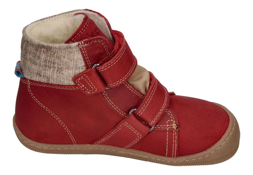 KOEL Kinder Barefoot Stiefel DEAN 2.0 WP WOOL 07T041 red SALE